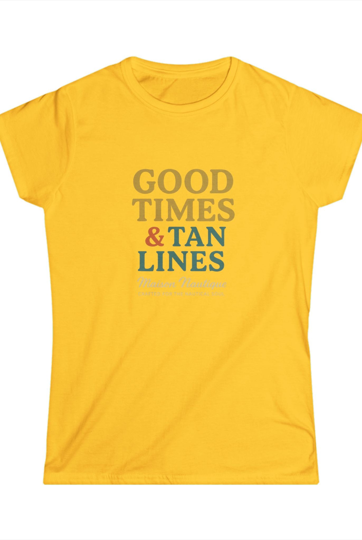 Good Times & Tan Lines – Maison Nautique Softstyle Tee - Maison Nautique