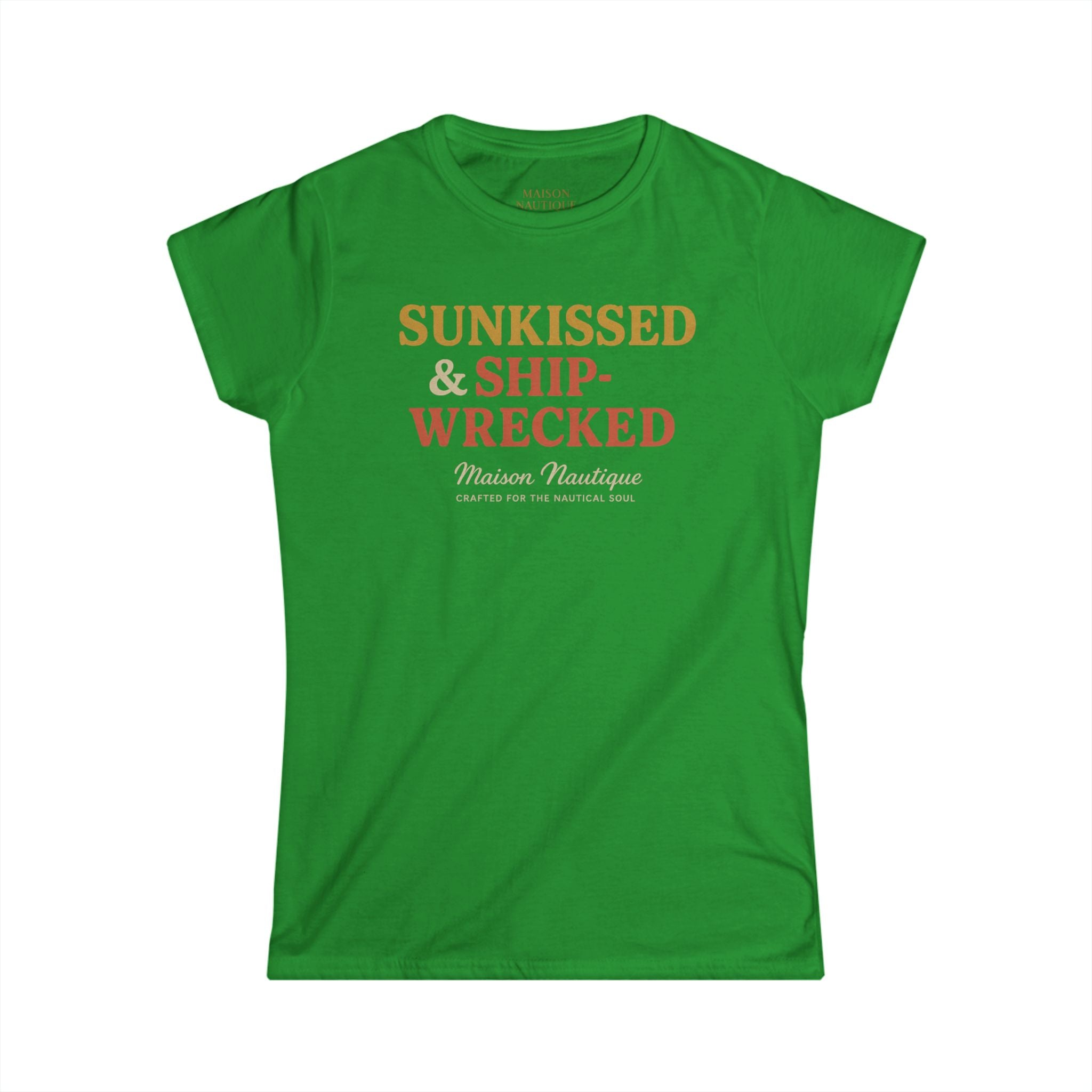 Maison Nautique "Sunkissed & Shipwrecked" Women's Softstyle Tee - Maison Nautique