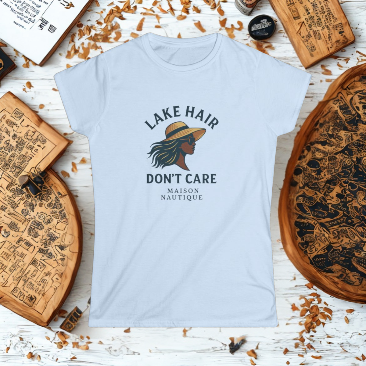 Lake Hair, Don’t Care” Softstyle Tee – Maison Nautique - Maison Nautique
