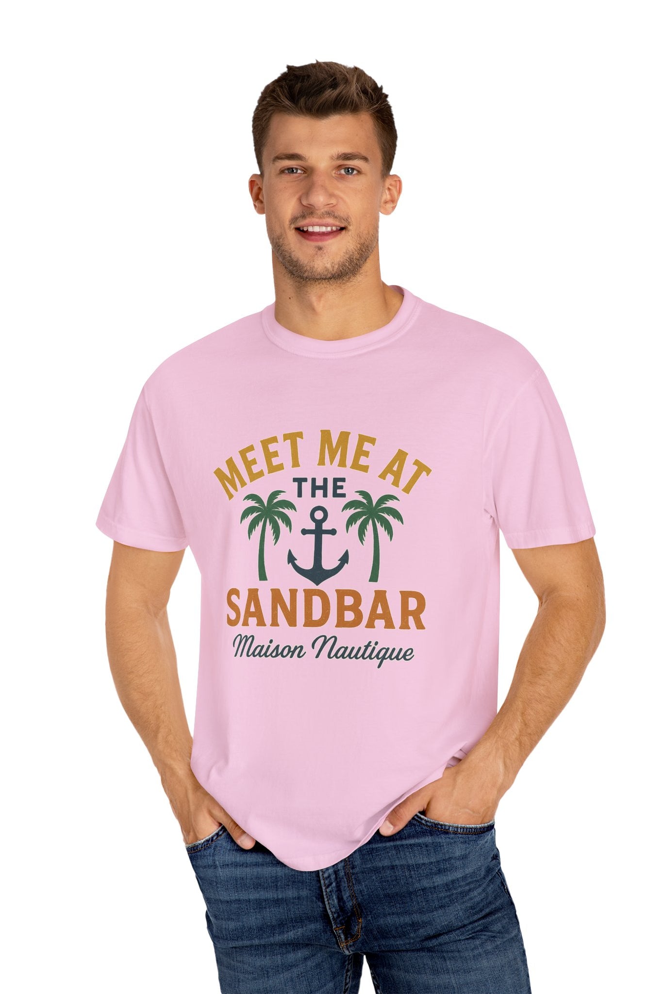 Meet Me at the Sandbar – Unisex Nautical Tee - Maison Nautique