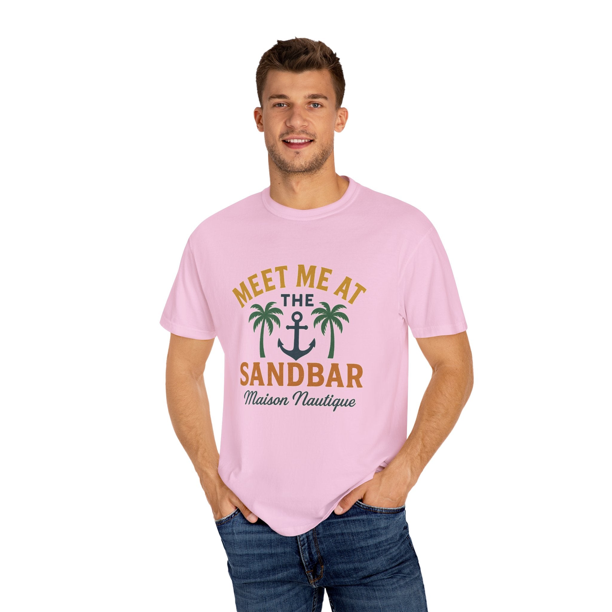 Meet Me at the Sandbar – Unisex Nautical Tee - Maison Nautique