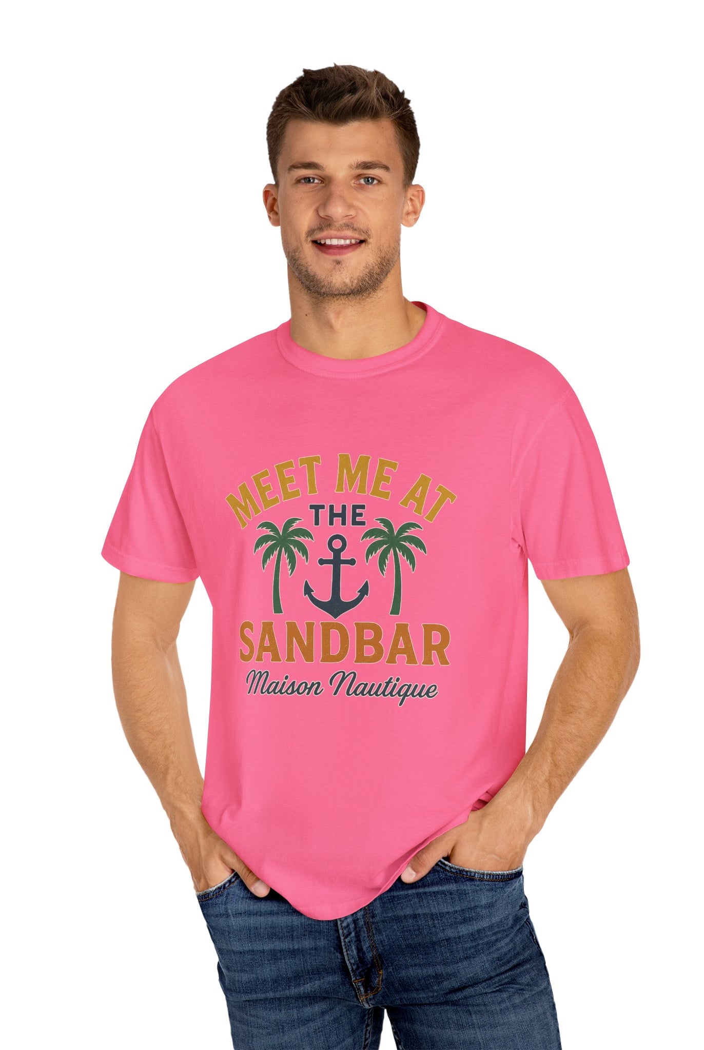 Meet Me at the Sandbar – Unisex Nautical Tee - Maison Nautique