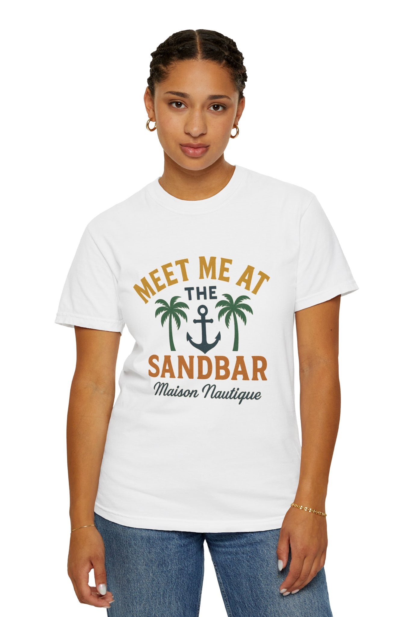 Meet Me at the Sandbar – Unisex Nautical Tee - Maison Nautique
