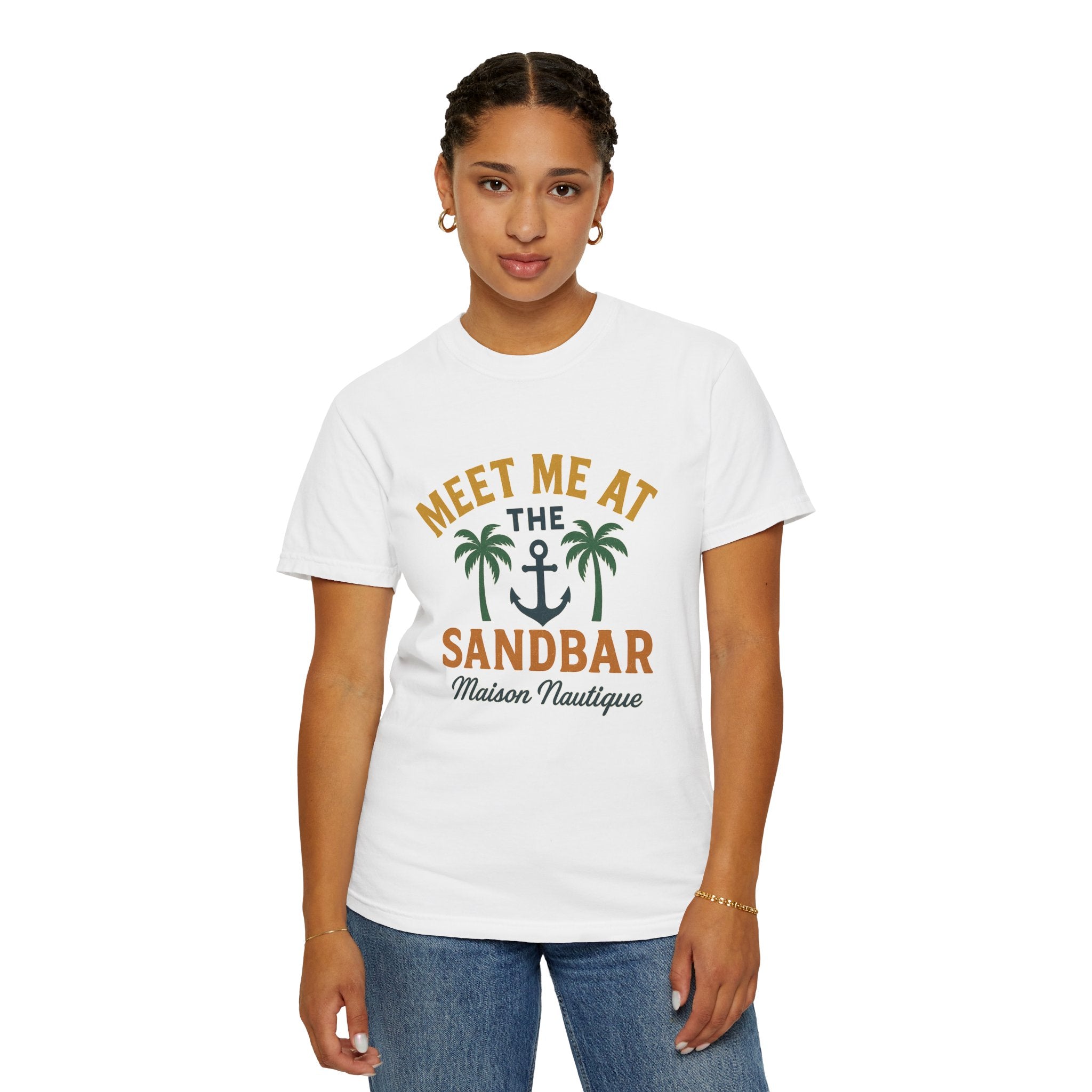 Meet Me at the Sandbar – Unisex Nautical Tee - Maison Nautique
