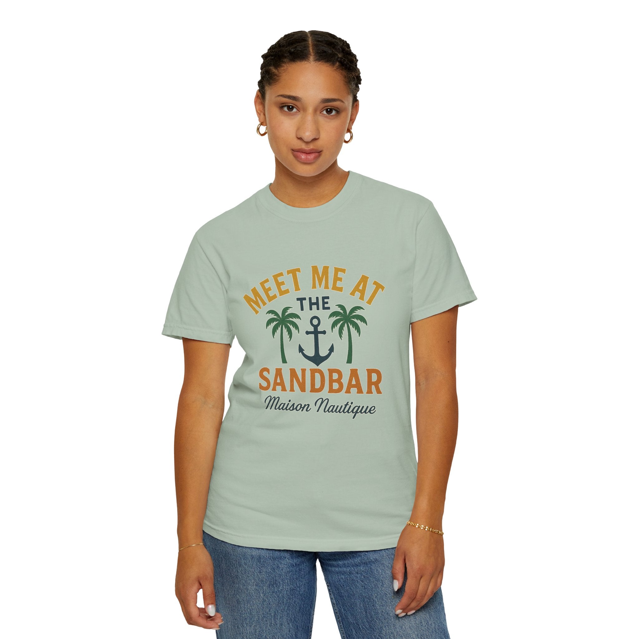 Meet Me at the Sandbar – Unisex Nautical Tee - Maison Nautique