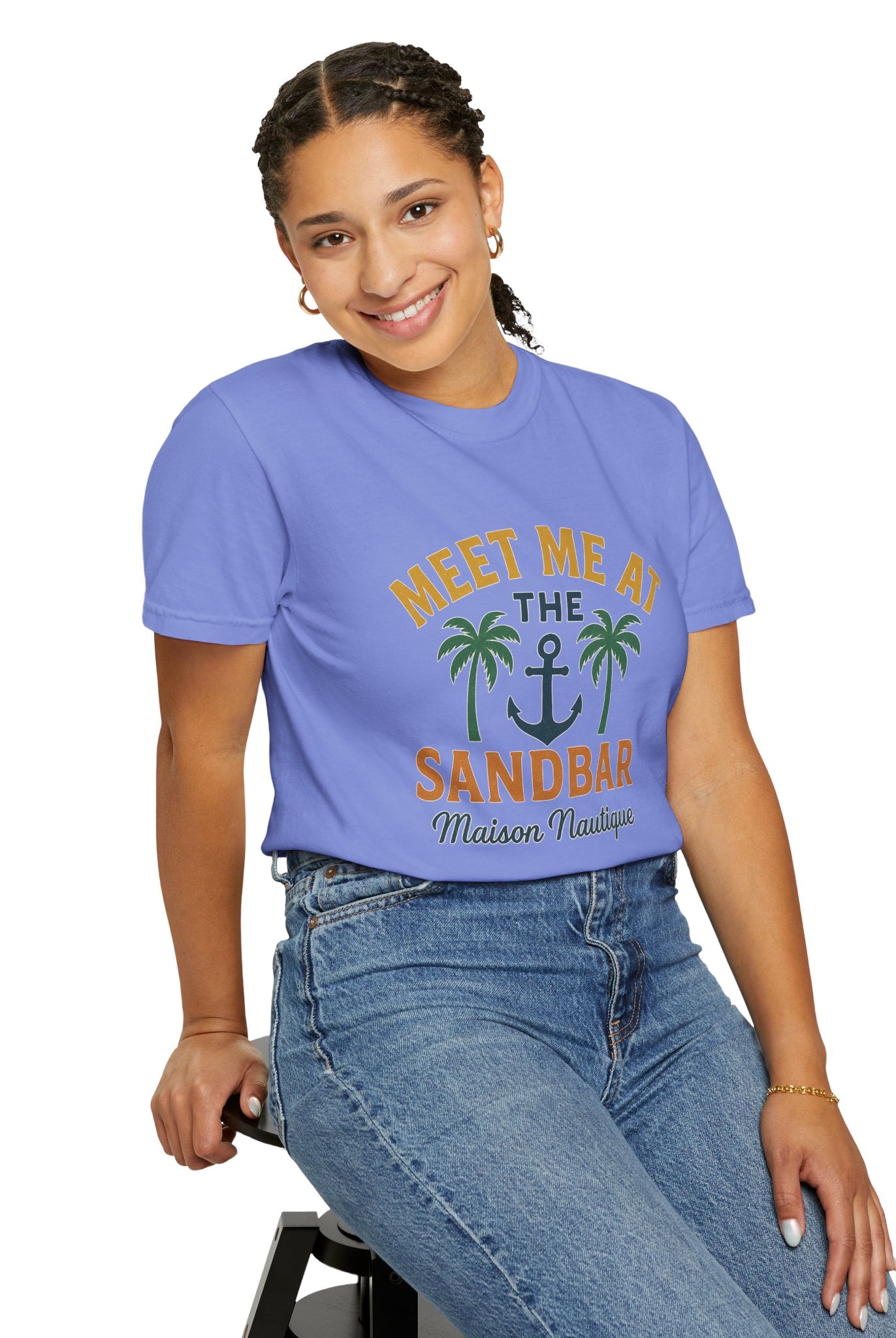 Meet Me at the Sandbar – Unisex Nautical Tee - Maison Nautique