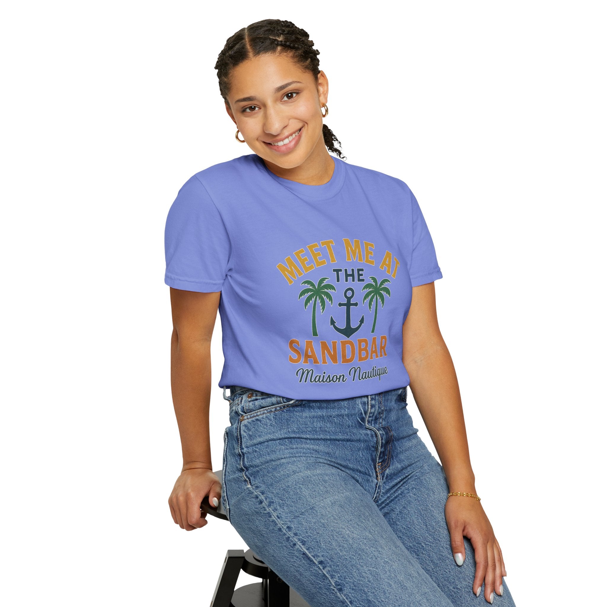 Meet Me at the Sandbar – Unisex Nautical Tee - Maison Nautique