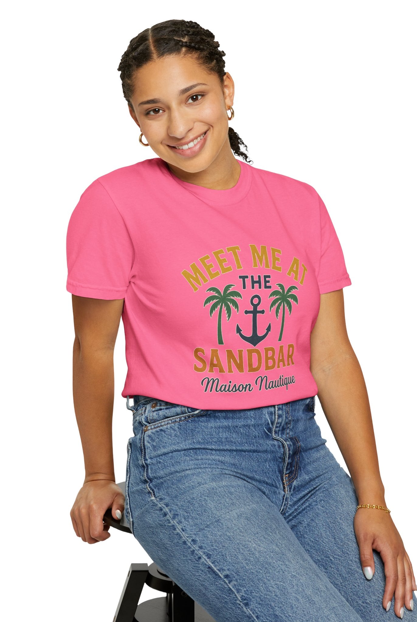 Meet Me at the Sandbar – Unisex Nautical Tee - Maison Nautique