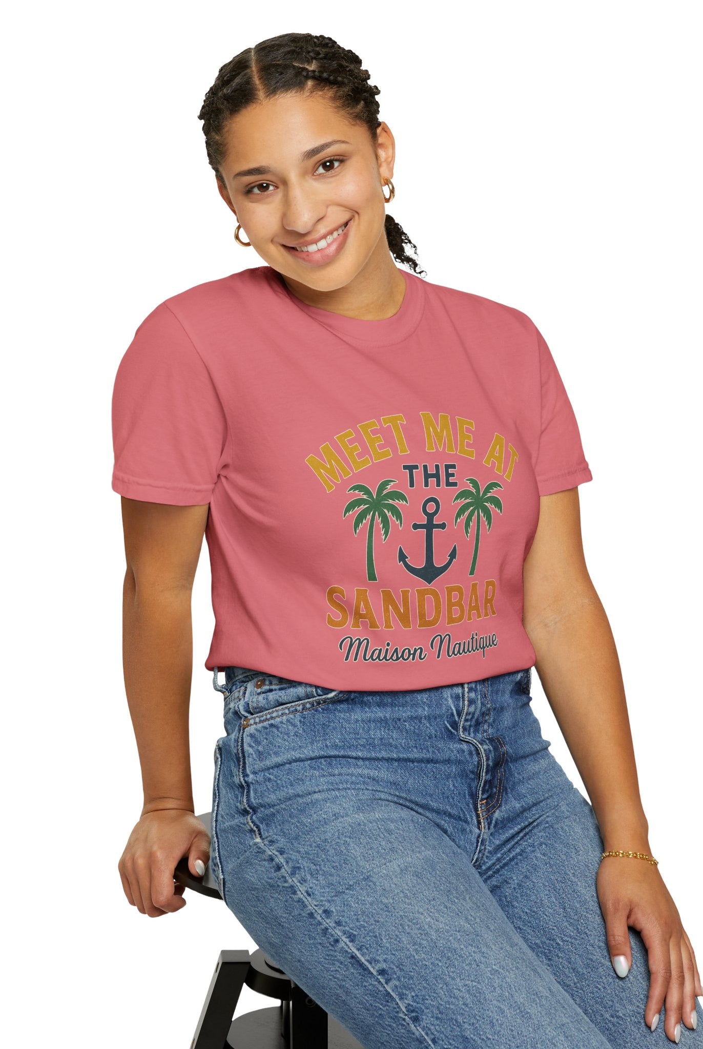 Meet Me at the Sandbar – Unisex Nautical Tee - Maison Nautique