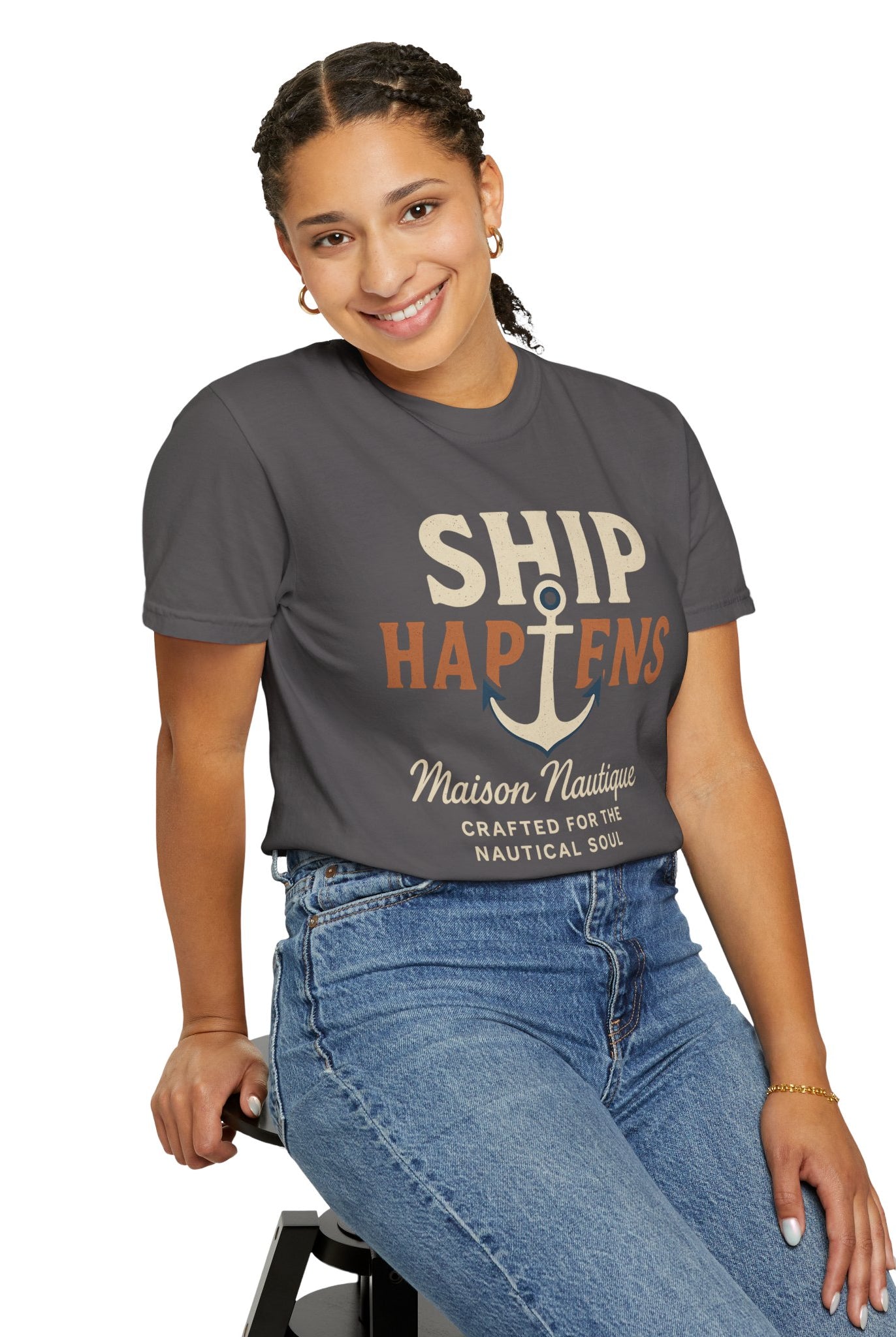 Ship Happens – Women’s Nautical Tee - Maison Nautique