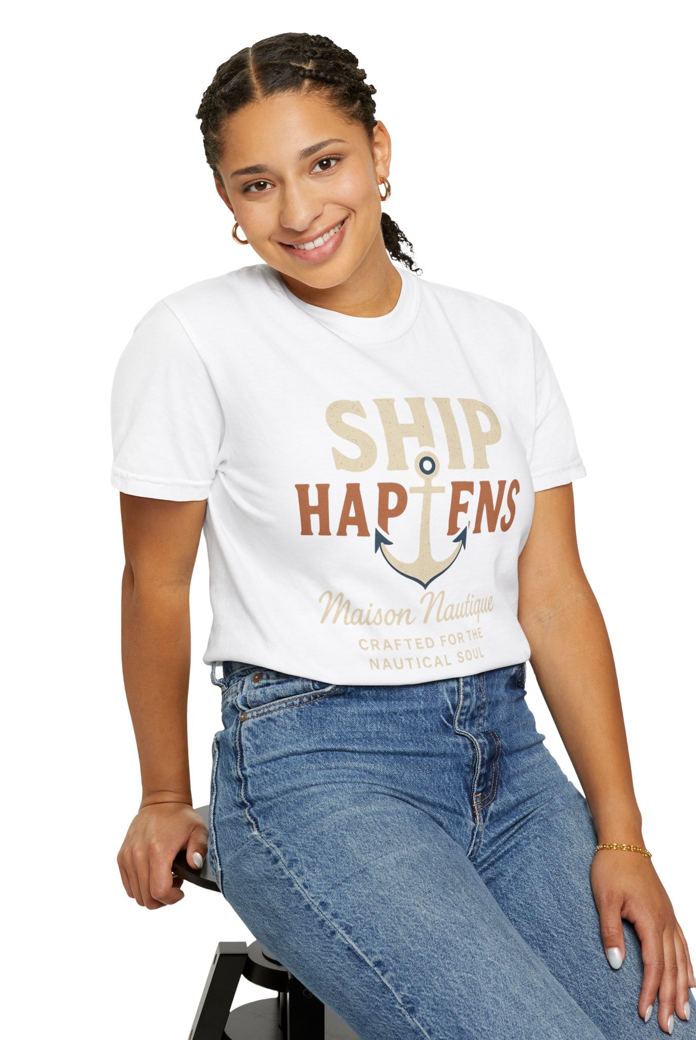 Ship Happens – Women’s Nautical Tee - Maison Nautique