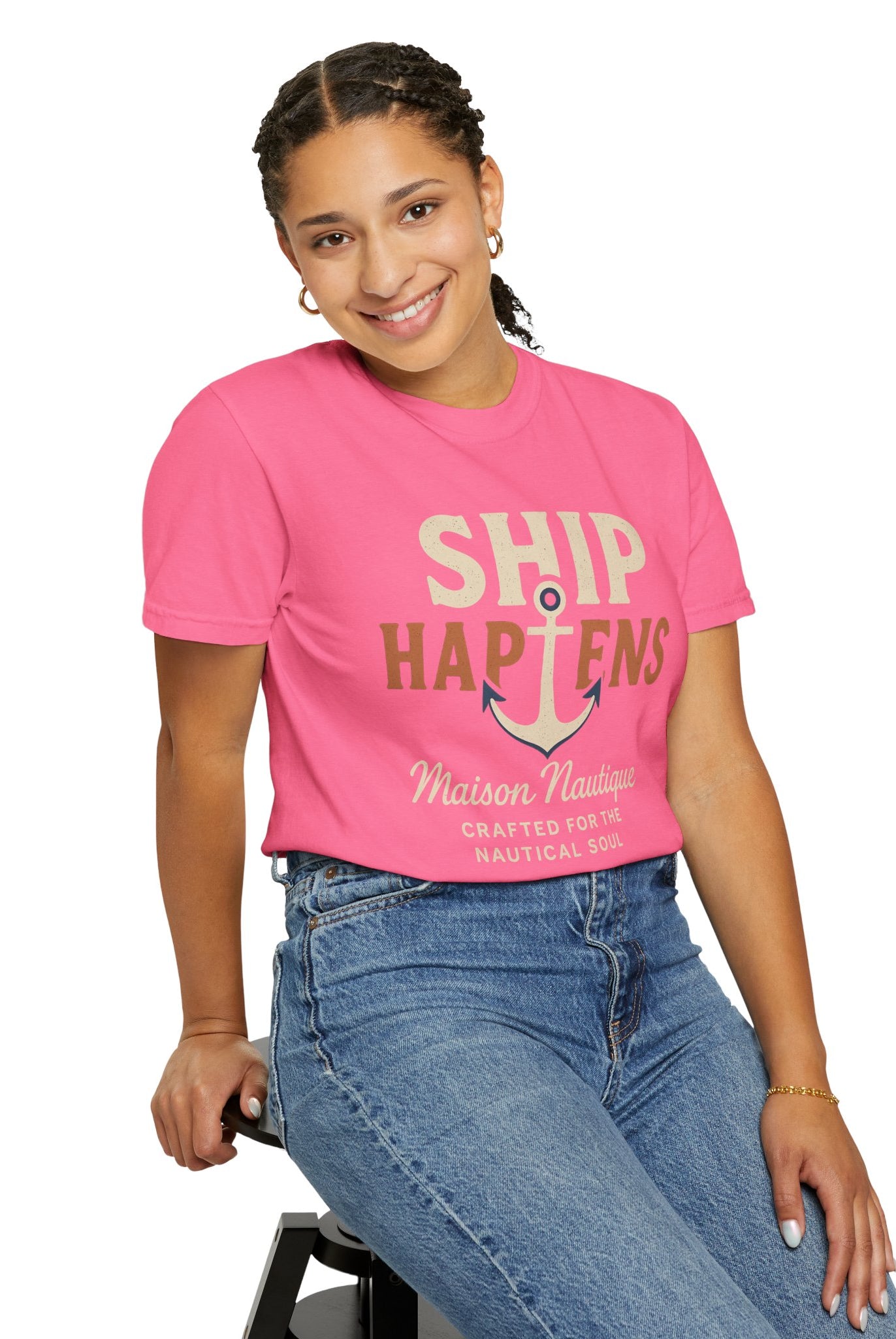 Ship Happens – Women’s Nautical Tee - Maison Nautique