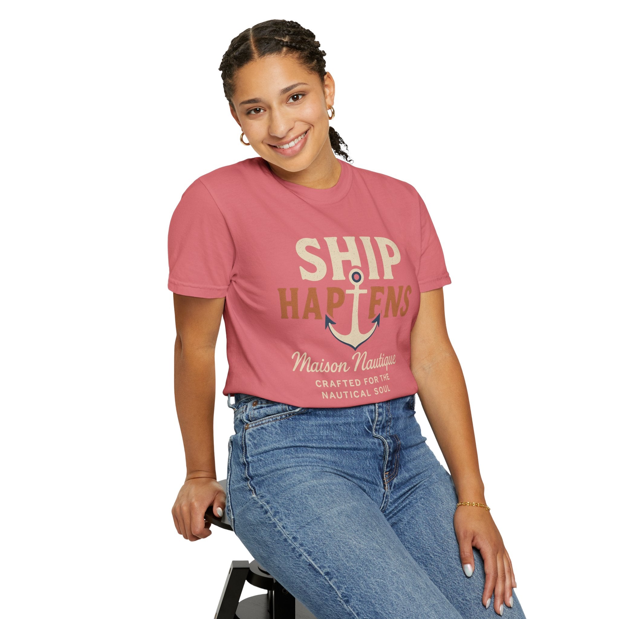 Ship Happens – Women’s Nautical Tee - Maison Nautique