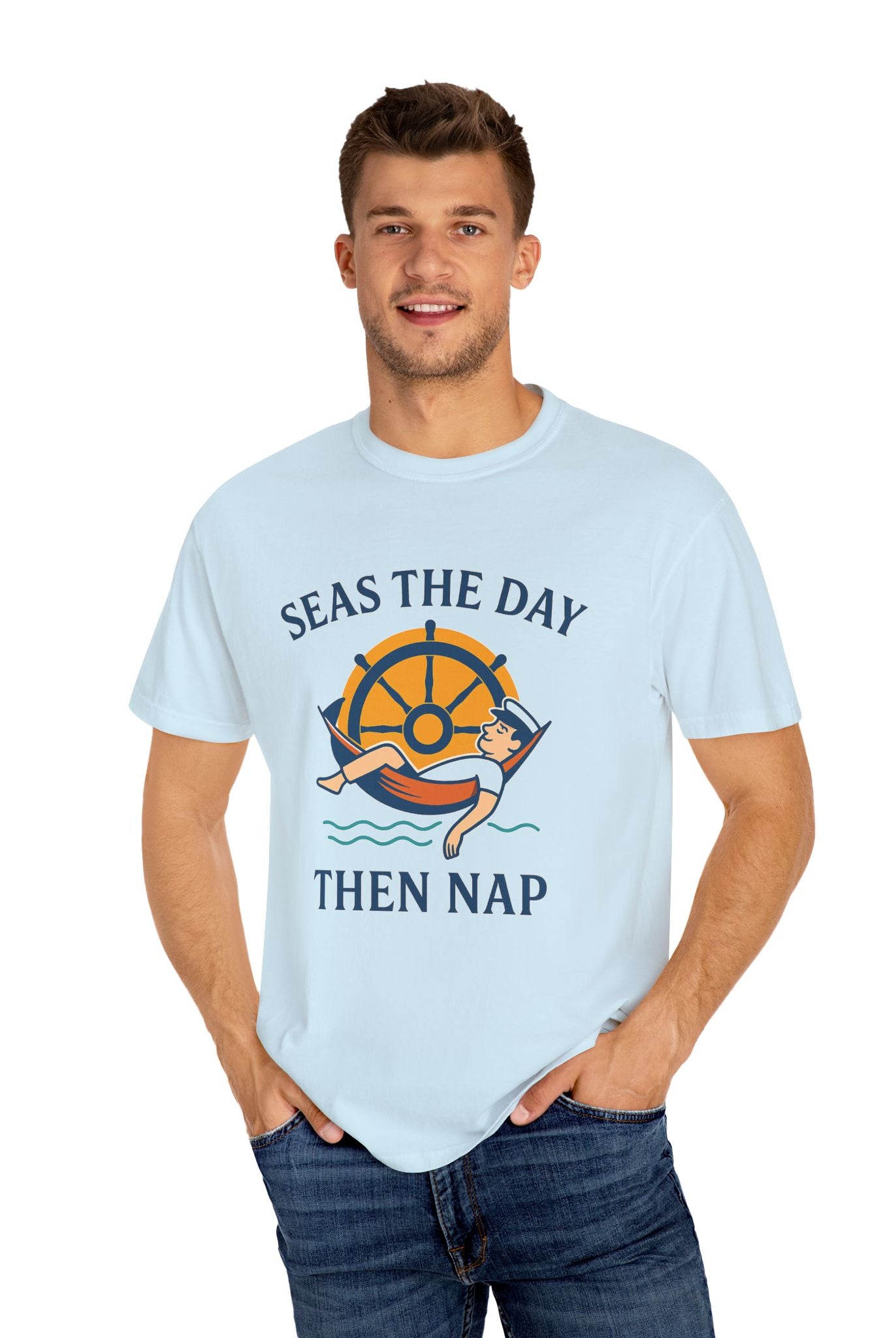 The “Seas the Day” Tee – Leisure Collection - Maison Nautique