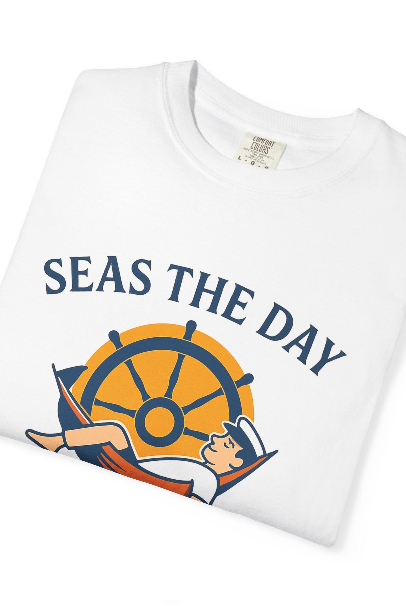 The “Seas the Day” Tee – Leisure Collection - Maison Nautique