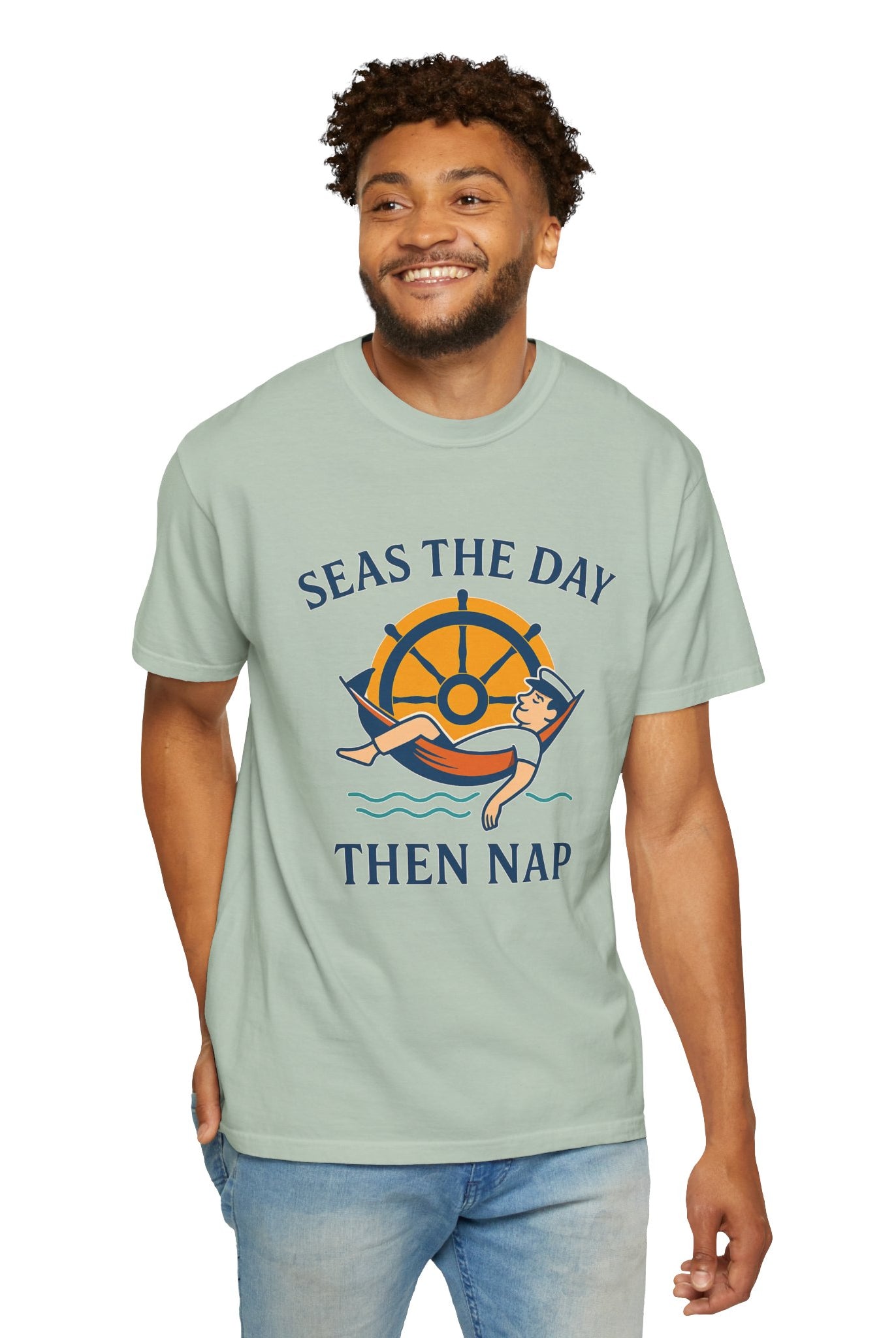 The “Seas the Day” Tee – Leisure Collection - Maison Nautique