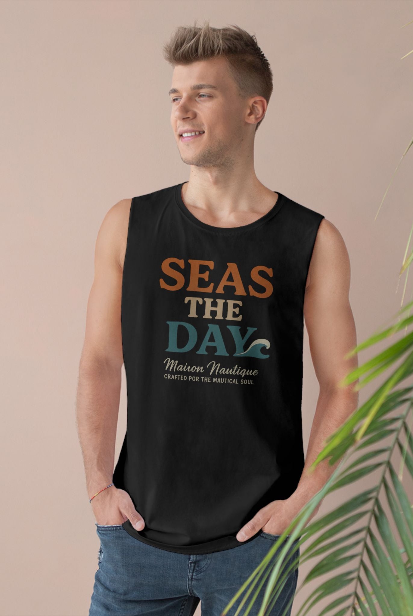 Maison Nautique "Seas the Day" Unisex Tank - Maison Nautique