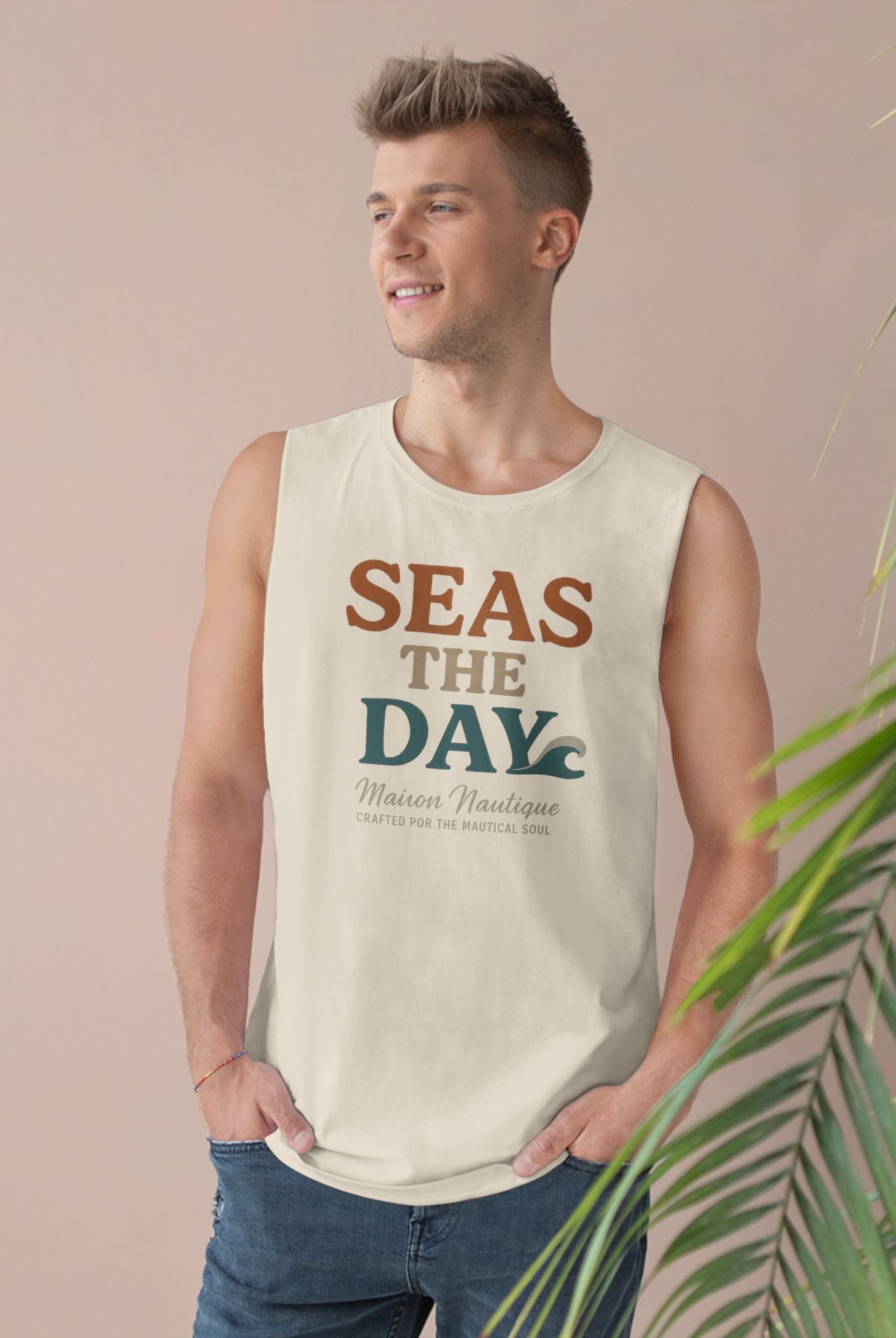 Maison Nautique "Seas the Day" Unisex Tank - Maison Nautique