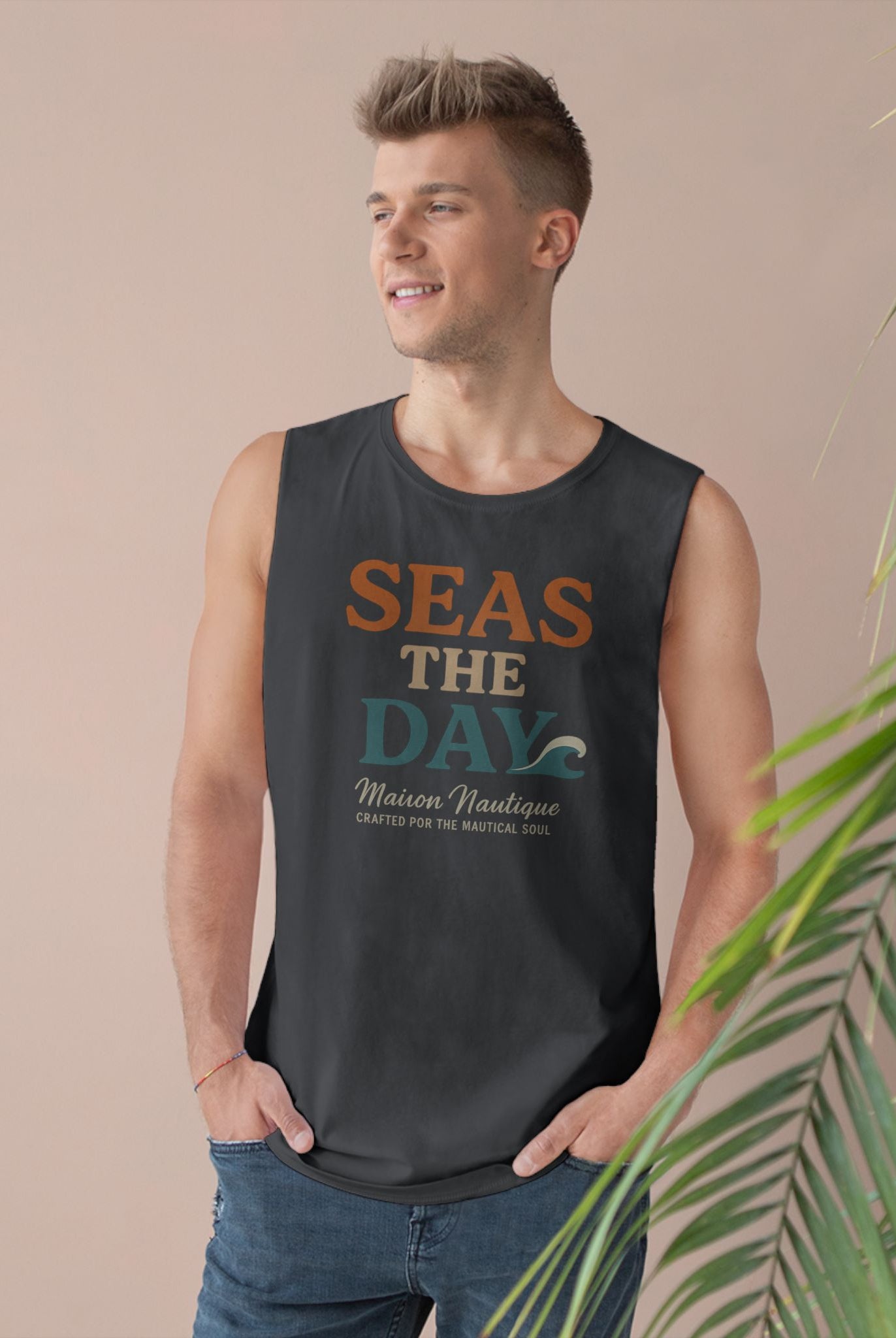 Maison Nautique "Seas the Day" Unisex Tank - Maison Nautique