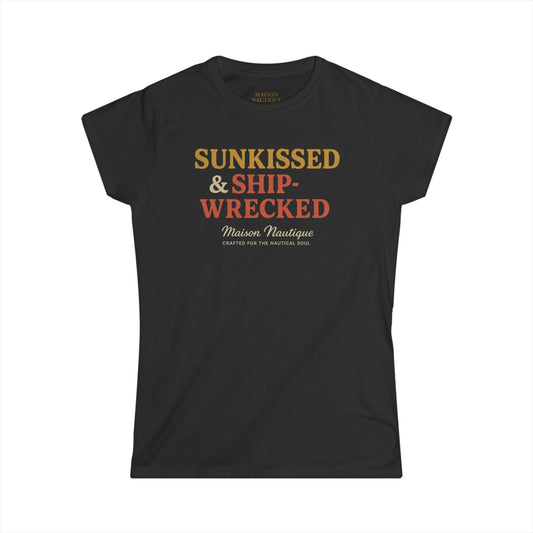 Maison Nautique "Sunkissed & Shipwrecked" Women's Softstyle Tee - Maison Nautique 