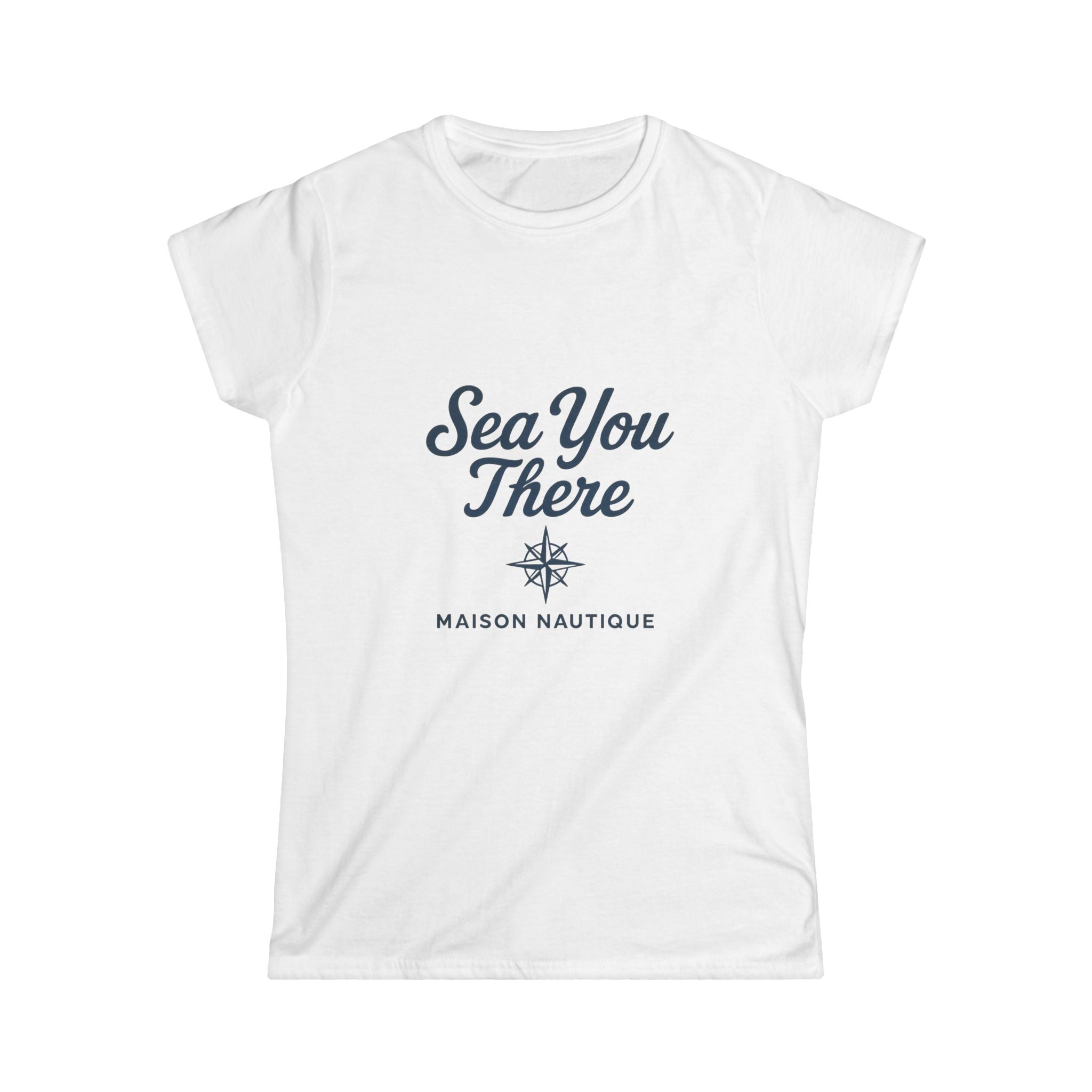 Sea You There – Women’s Coastal Crew Tee - Maison Nautique 
