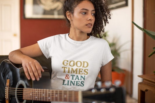 Good Times & Tan Lines – Maison Nautique Softstyle Tee - Maison Nautique 