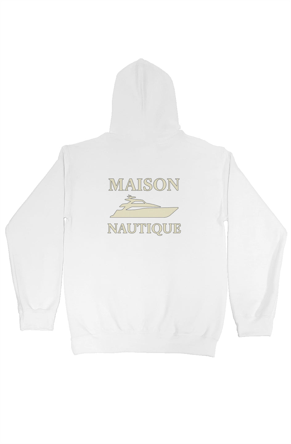 Maison Nautique Heavyweight Coastal Hoodie – Black, Navy, White (Bold Yacht Edition)