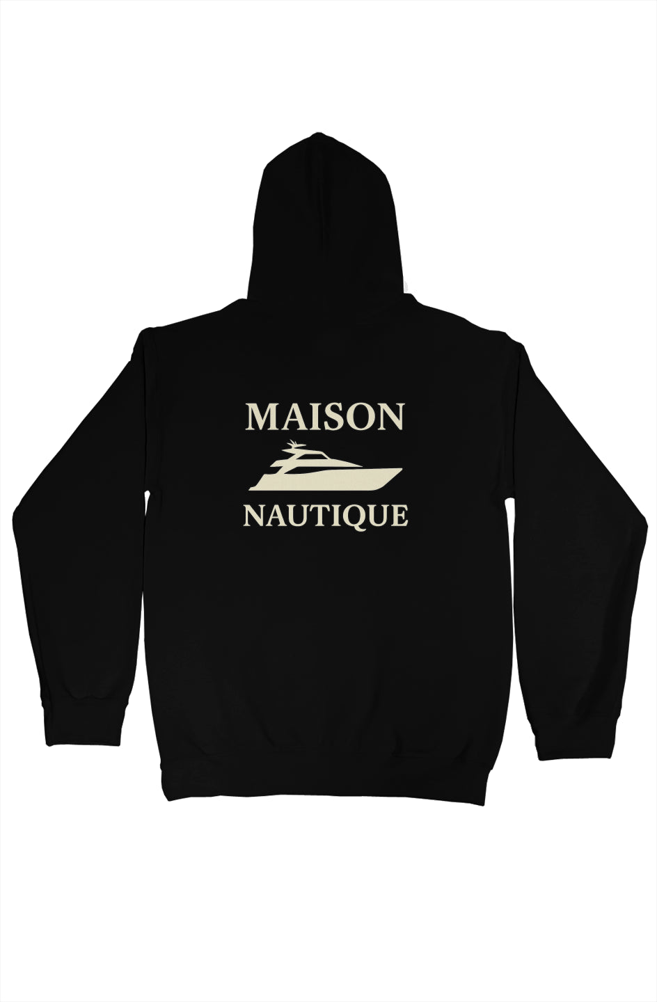 Maison Nautique Heavyweight Coastal Hoodie – Black, Navy, White (Bold Yacht Edition)