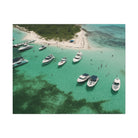 Honeymoon Harbour – Coastal Canvas Art | Aerial Boating Scene, Bimini - Maison Nautique 