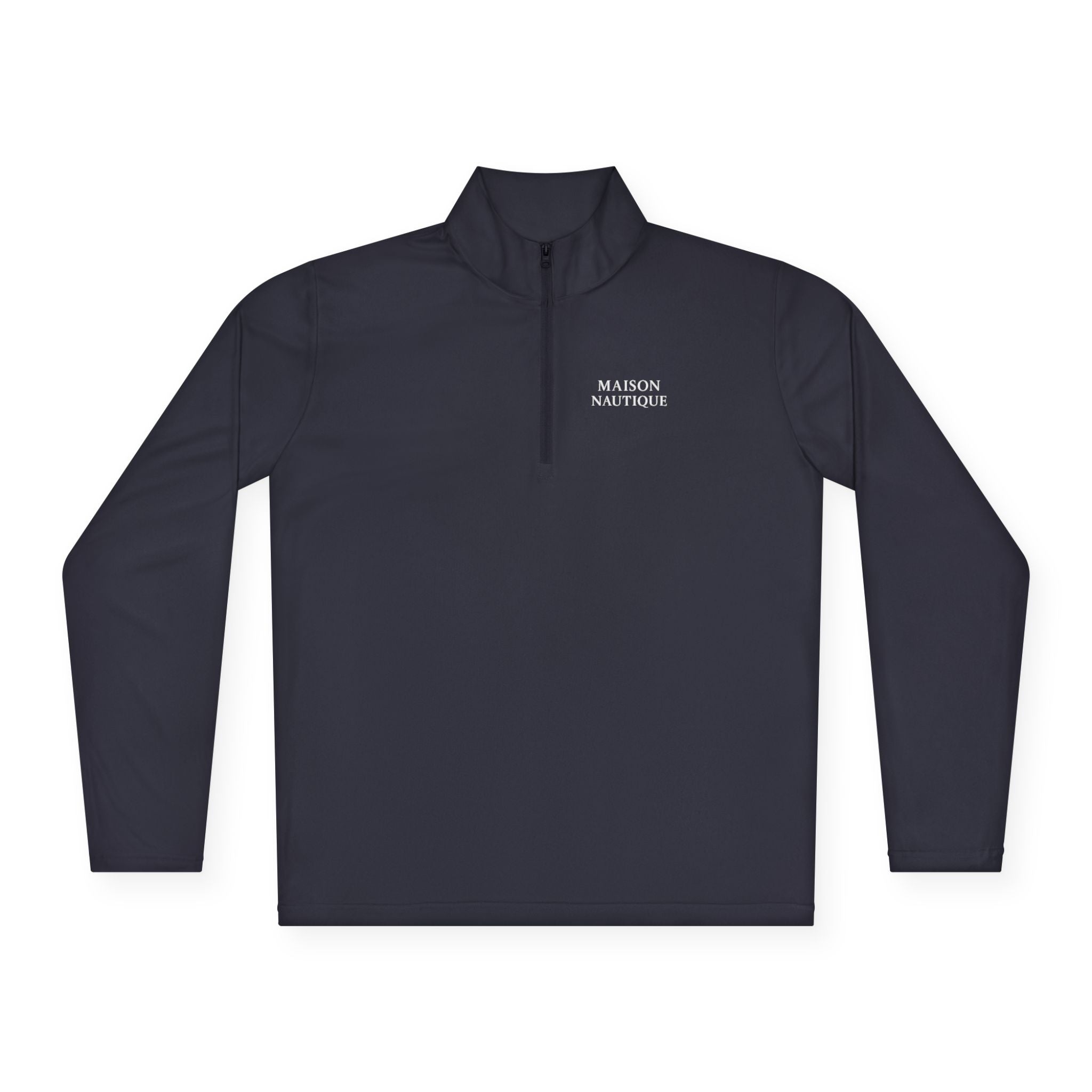 Maison Nautique Signature Quarter-Zip – Black, Grey, True Navy - Maison Nautique 
