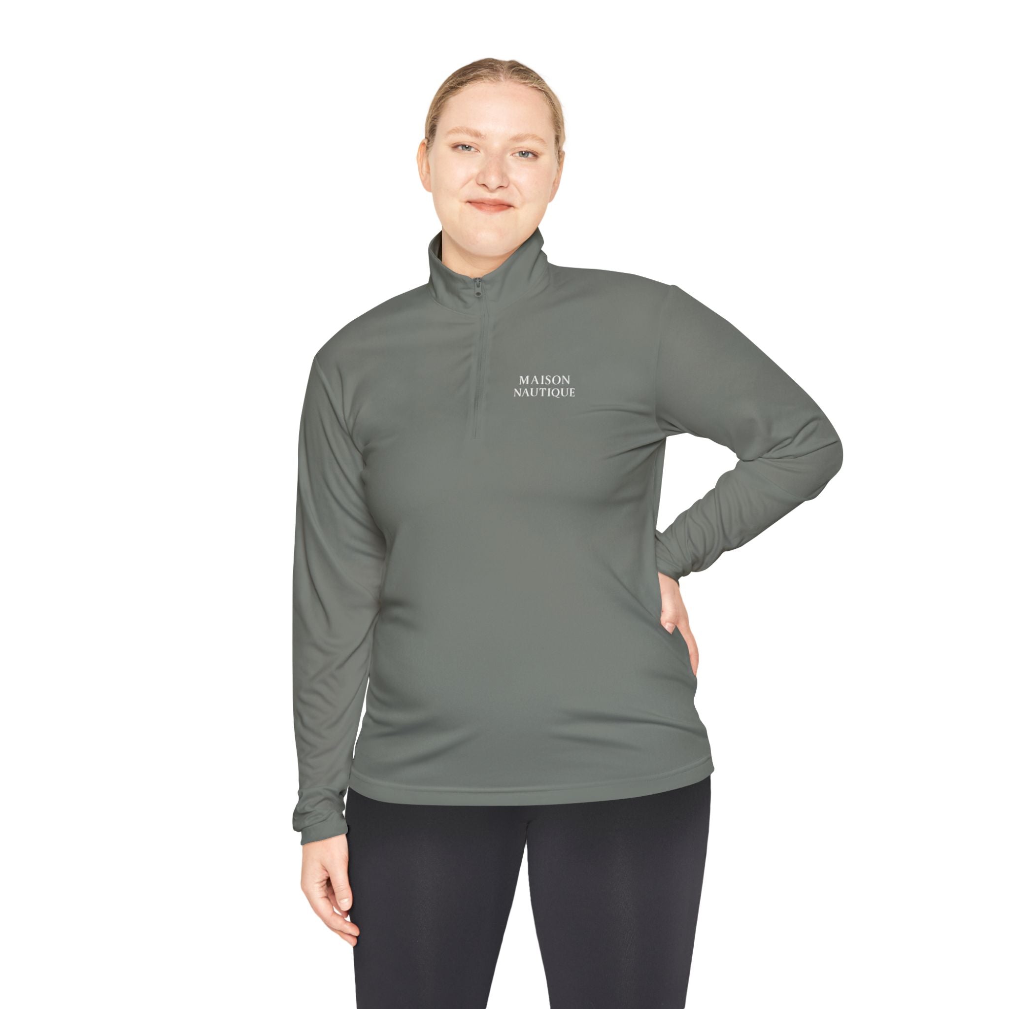 Maison Nautique Signature Quarter-Zip – Black, Grey, True Navy - Maison Nautique 