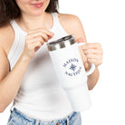 Maison Nautique 40 oz Compass Tumbler – White & Teal Edition - Maison Nautique 