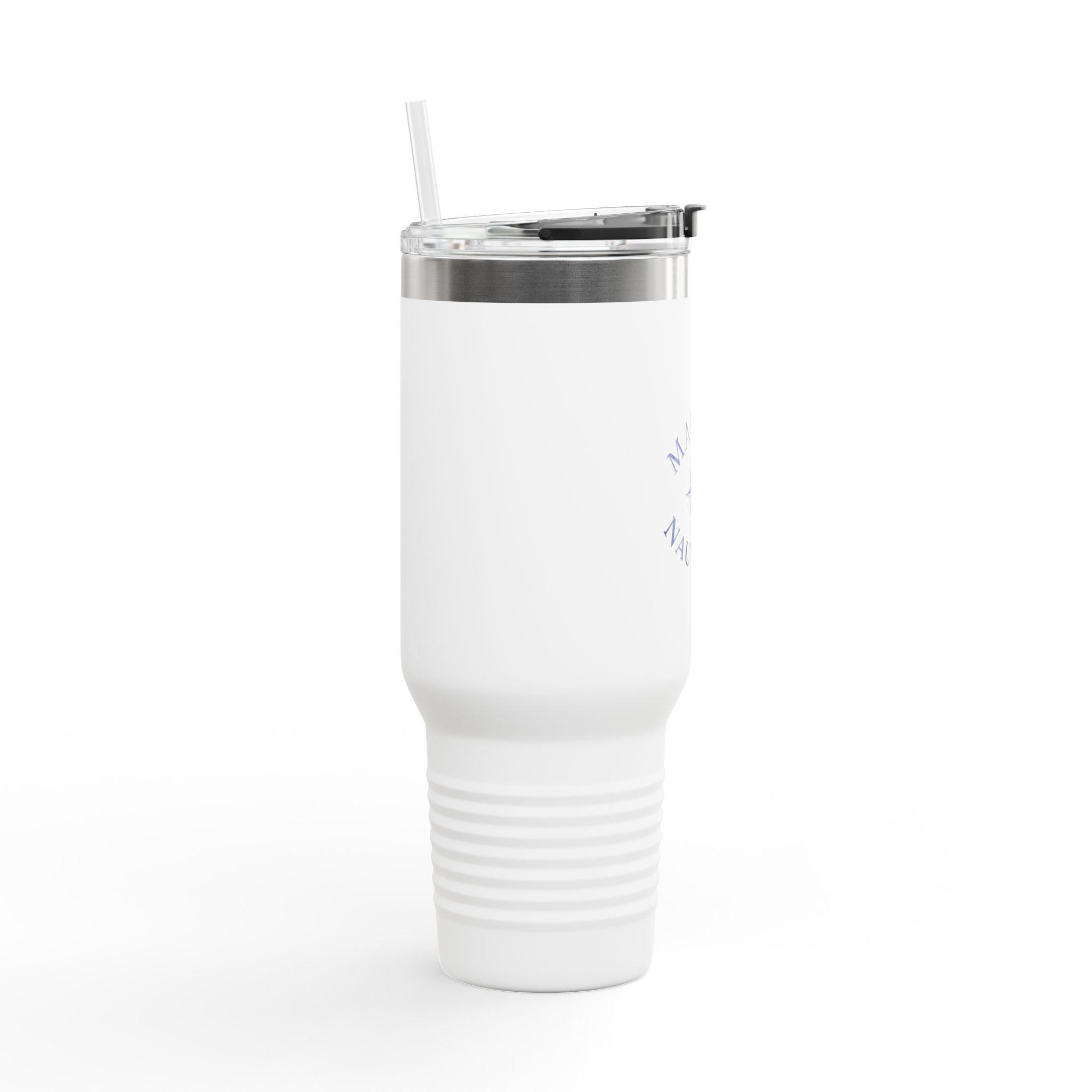 Maison Nautique 40 oz Compass Tumbler – White & Teal Edition - Maison Nautique 