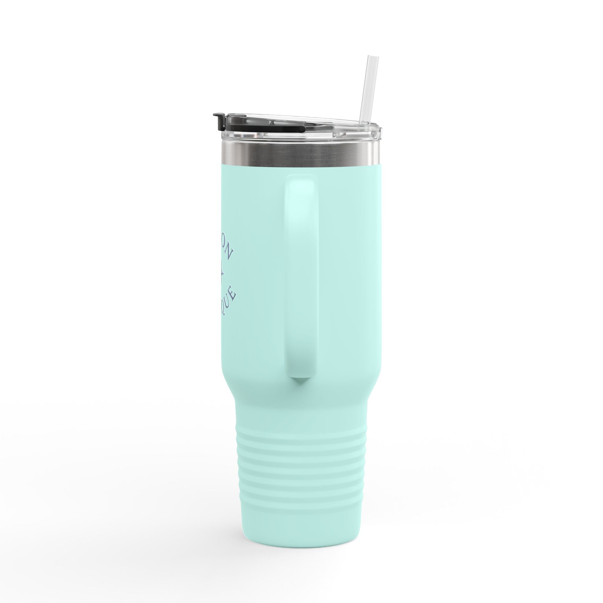 Maison Nautique 40 oz Compass Tumbler – White & Teal Edition - Maison Nautique 