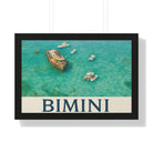 Bimini Wreck – Framed Nautical Poster | Coastal Aerial Art Print - Maison Nautique 