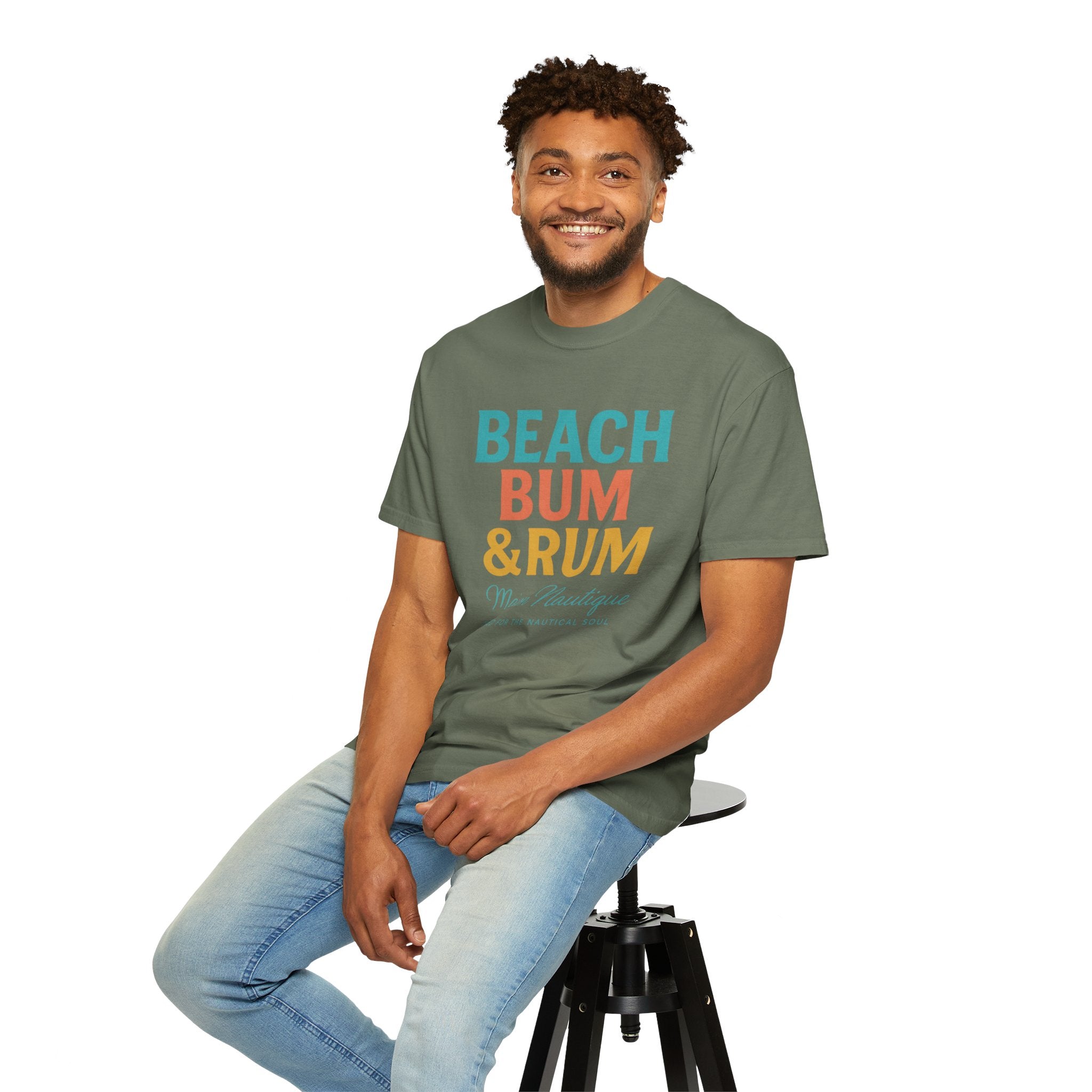 Beach Bum & Rum – Unisex Coastal Tee - Maison Nautique 