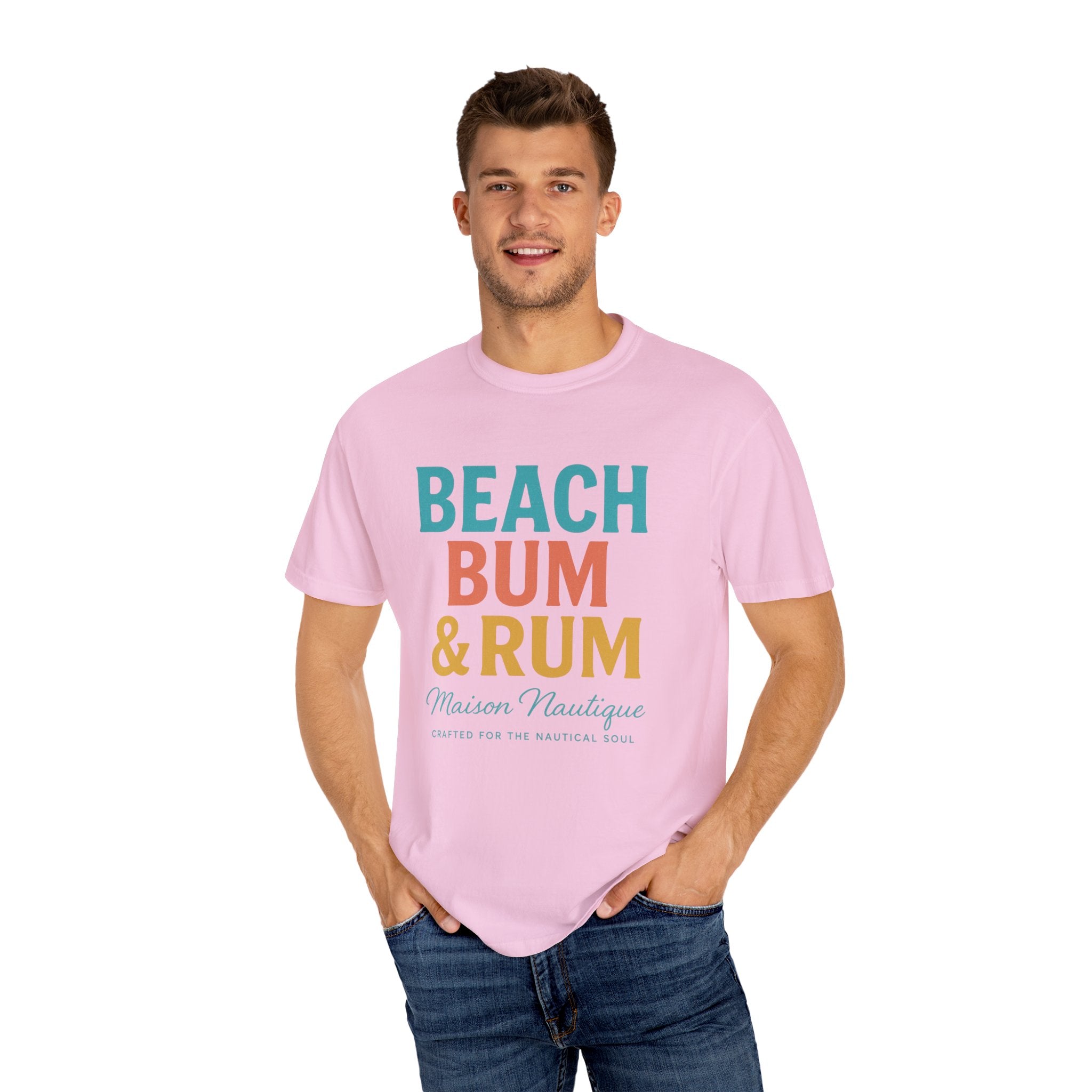 Beach Bum & Rum – Unisex Coastal Tee - Maison Nautique 