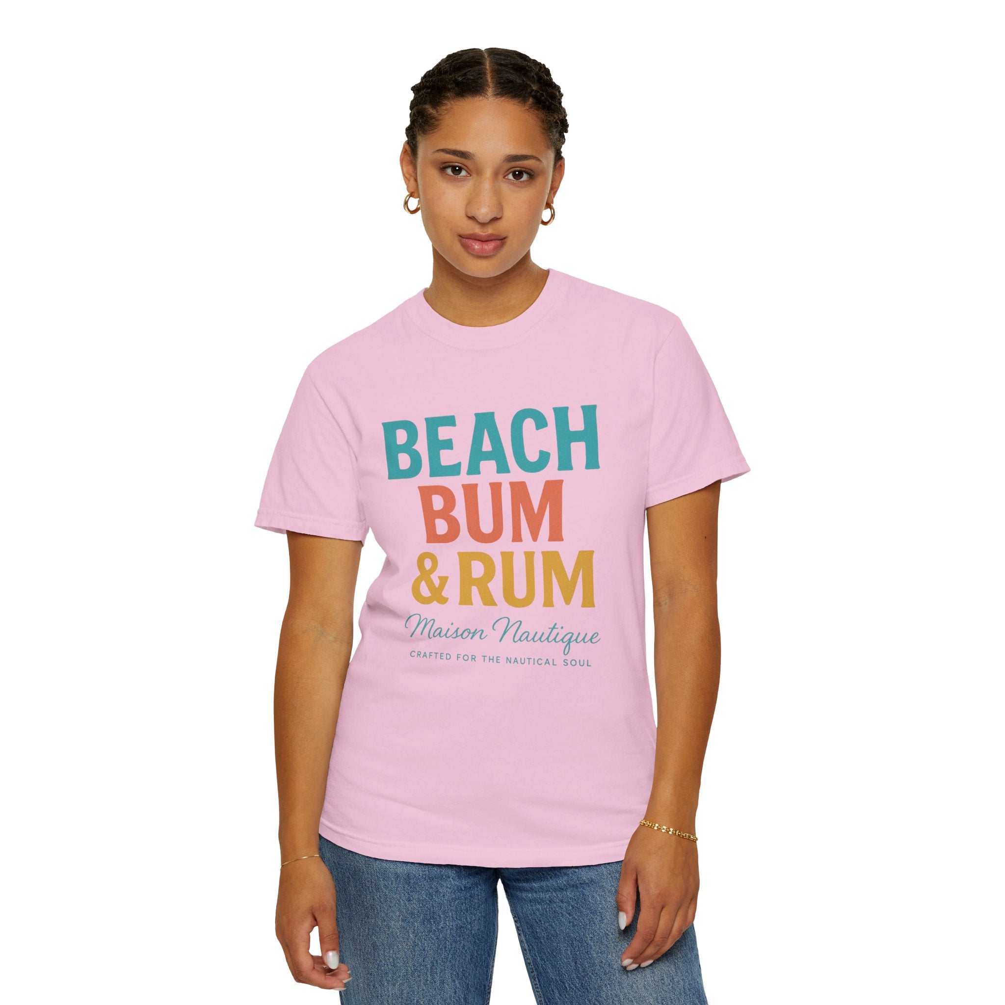 Beach Bum & Rum – Unisex Coastal Tee - Maison Nautique 