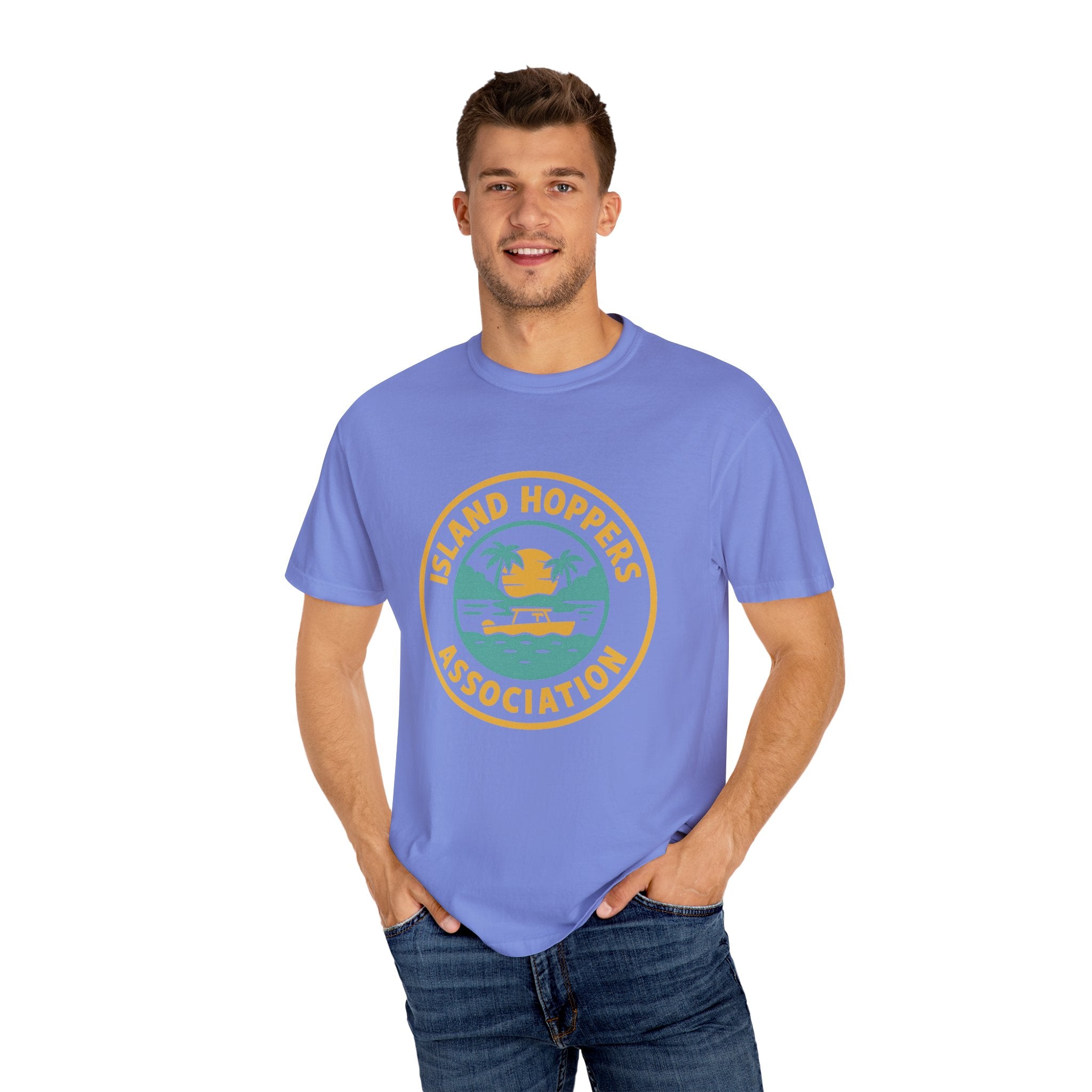 Island Hoppers Association – Unisex Garment-Dyed Tee - Maison Nautique 
