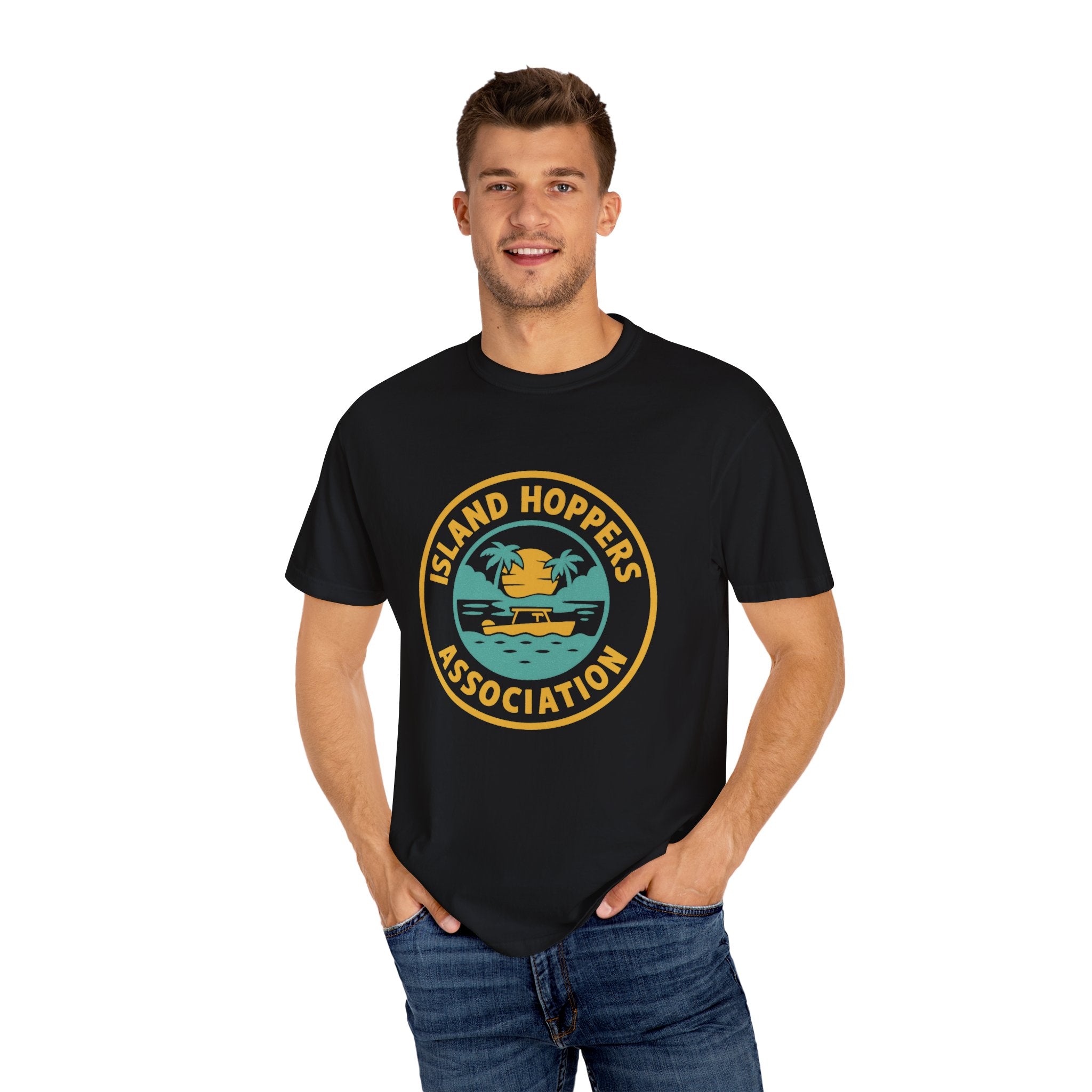 Island Hoppers Association – Unisex Garment-Dyed Tee - Maison Nautique 