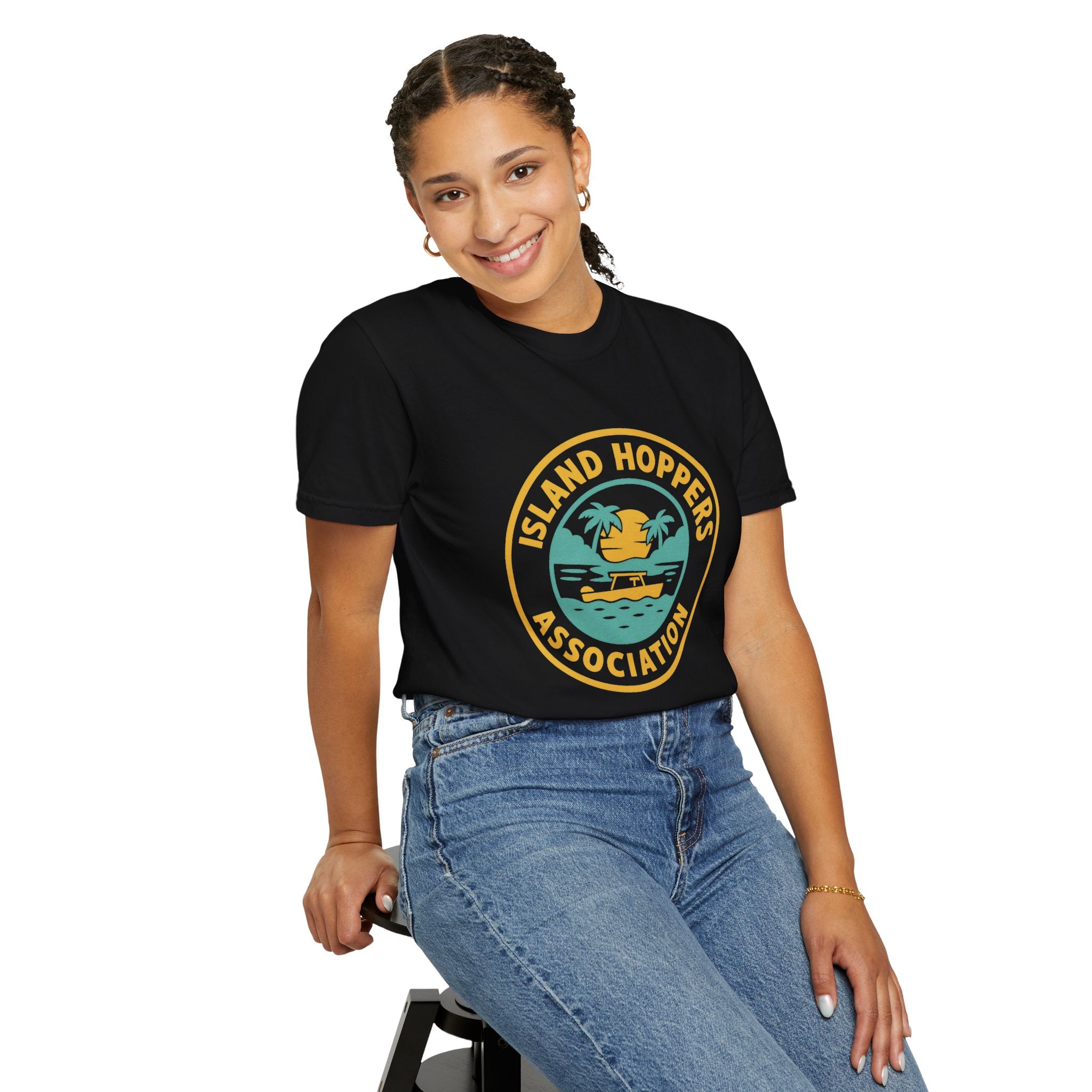 Island Hoppers Association – Unisex Garment-Dyed Tee - Maison Nautique 