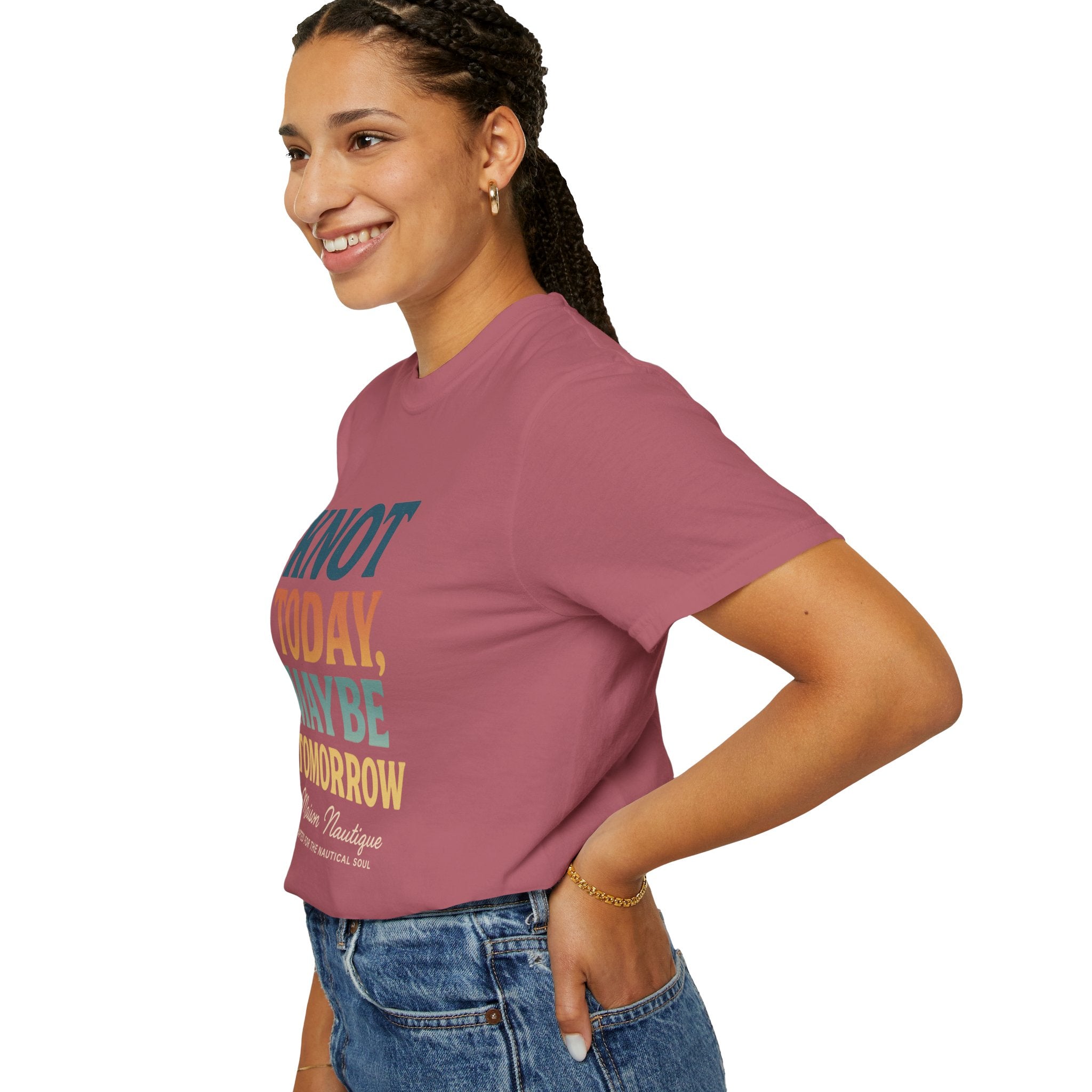 Knot Today, Maybe Tomorrow – Unisex Nautical Tee - Maison Nautique 