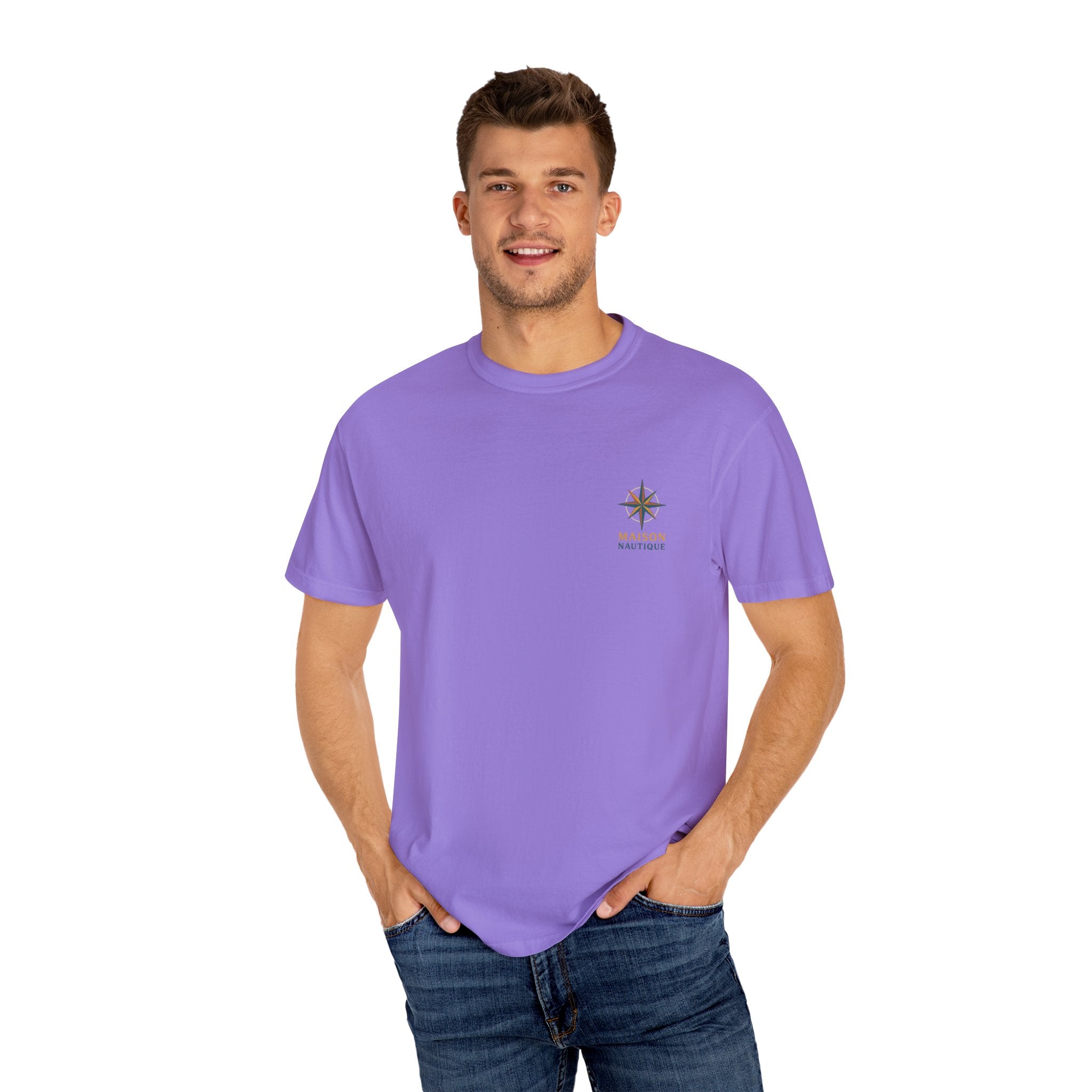 Life’s Better on a Beach – Unisex Garment-Dyed T-shirt - Maison Nautique 