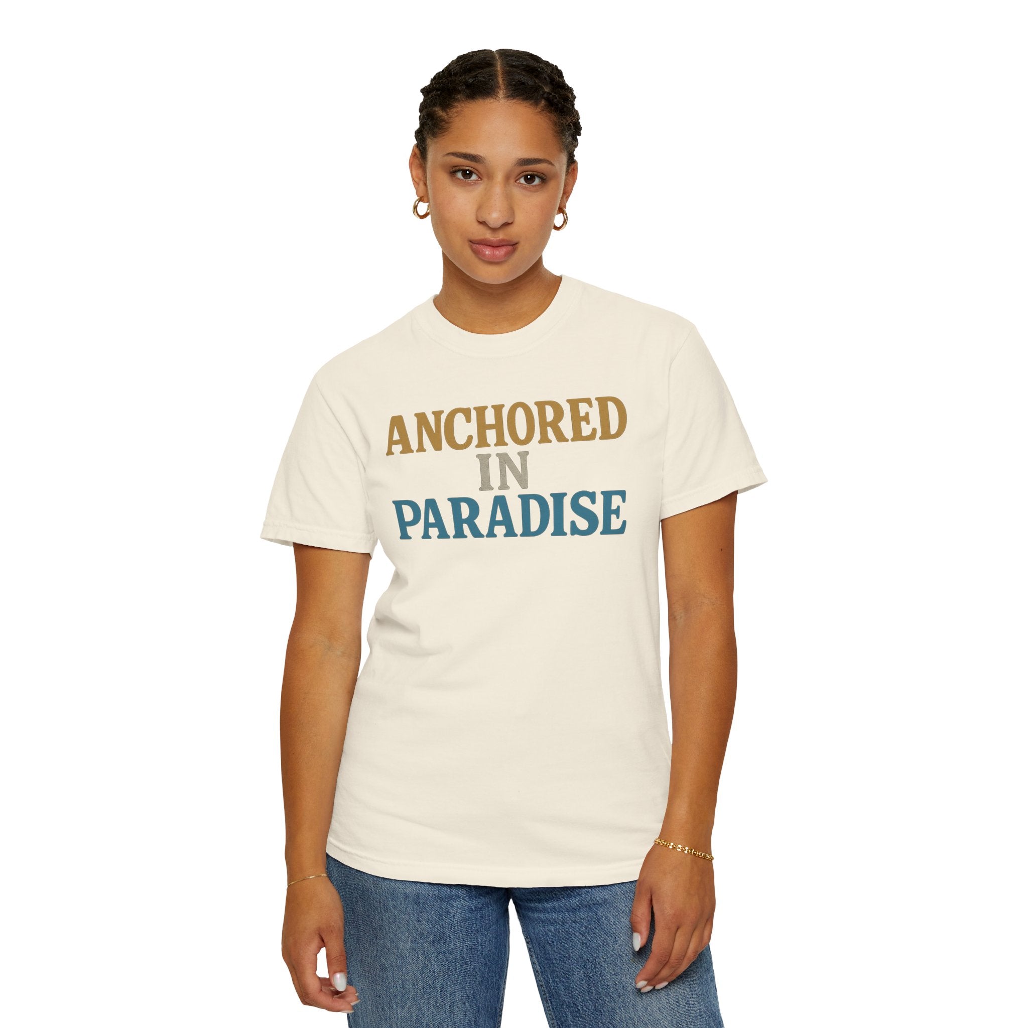 Maison Nautique "Anchored in Paradise" Vintage Unisex Tee - Maison Nautique 