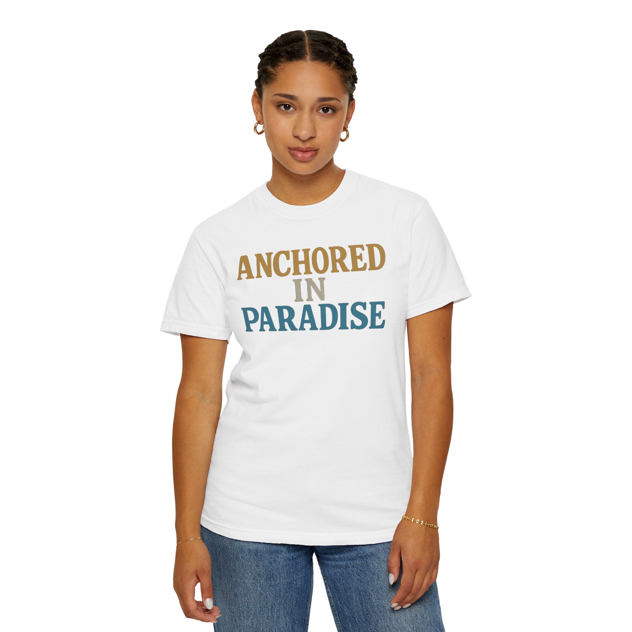 Maison Nautique "Anchored in Paradise" Vintage Unisex Tee - Maison Nautique 