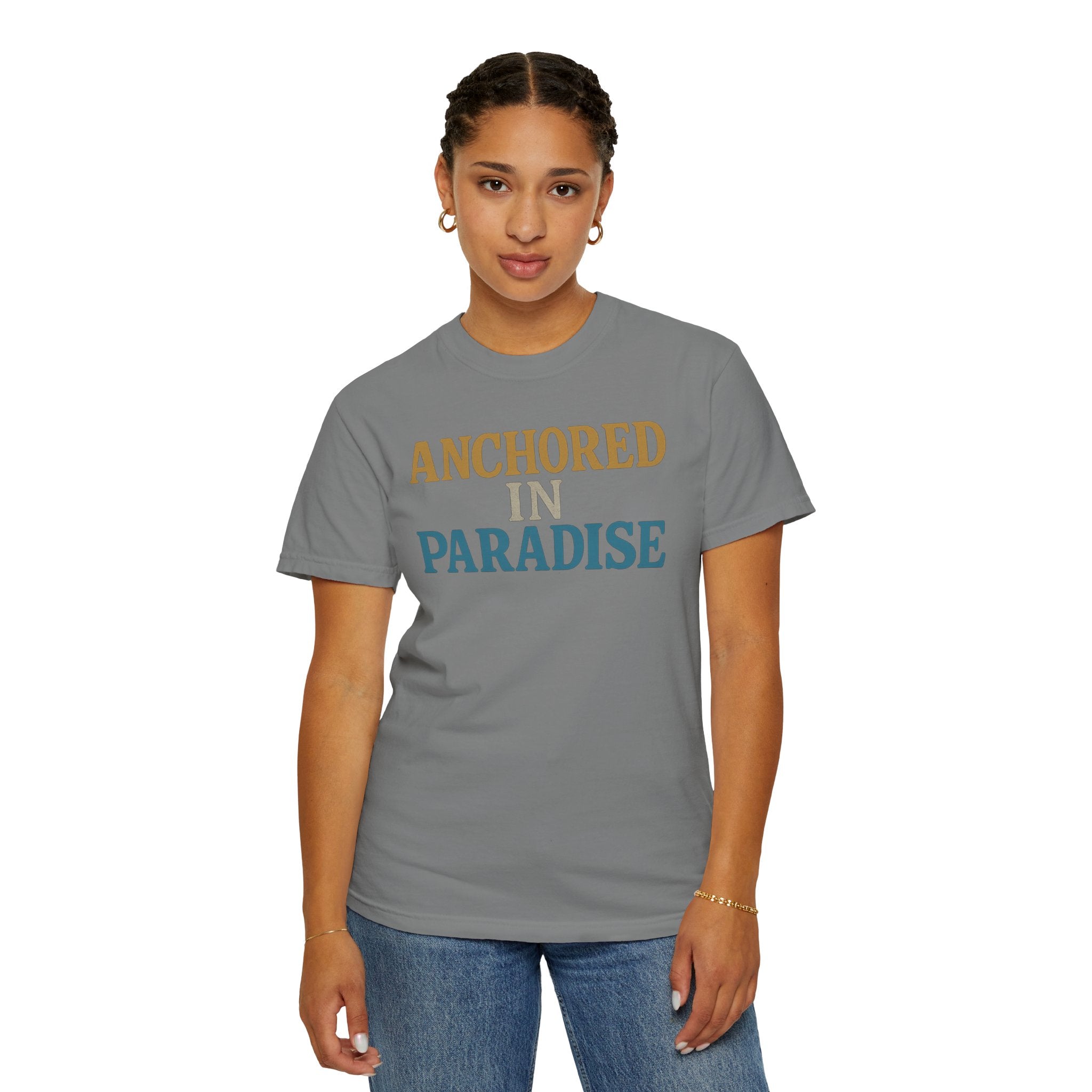 Maison Nautique "Anchored in Paradise" Vintage Unisex Tee - Maison Nautique 