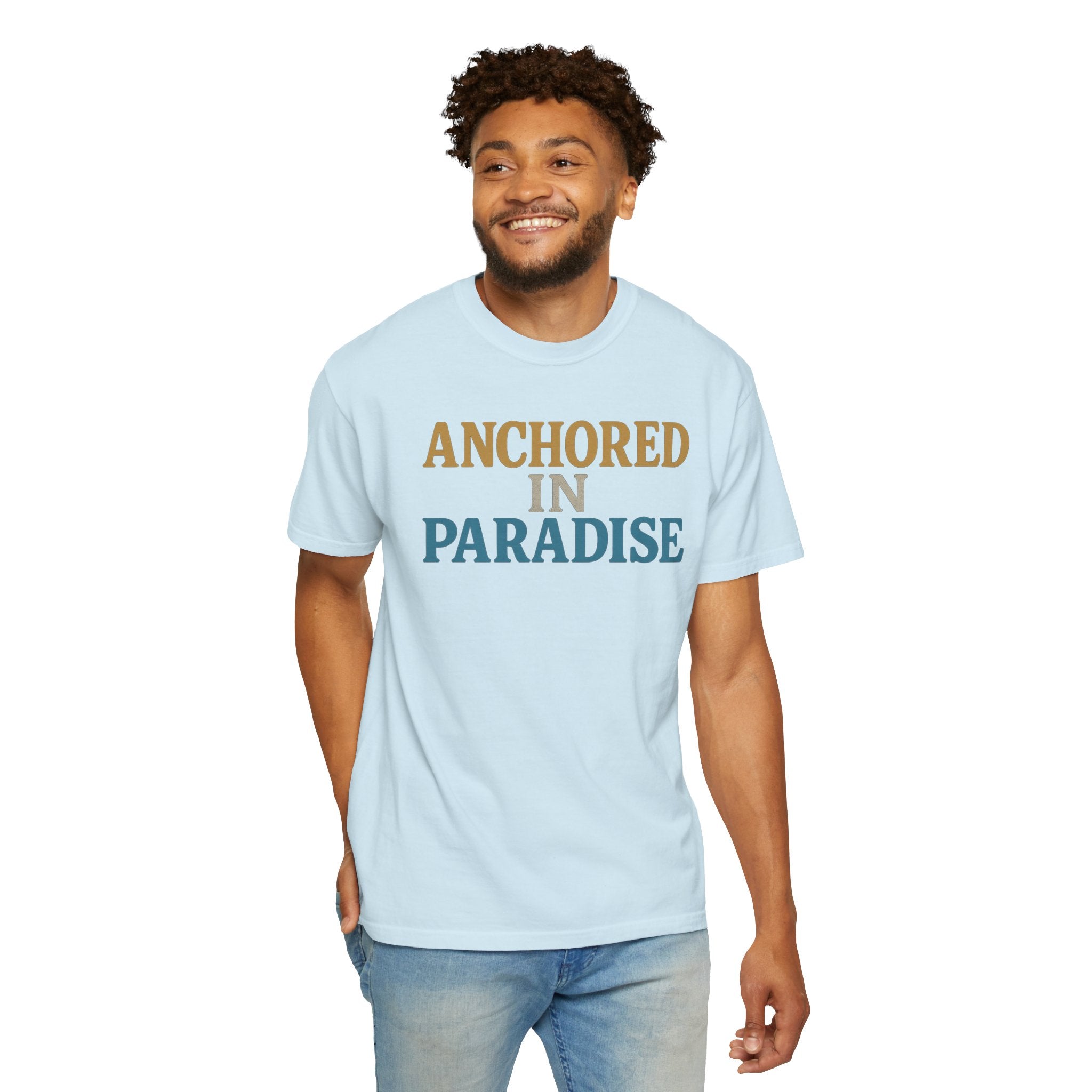 Maison Nautique "Anchored in Paradise" Vintage Unisex Tee - Maison Nautique 