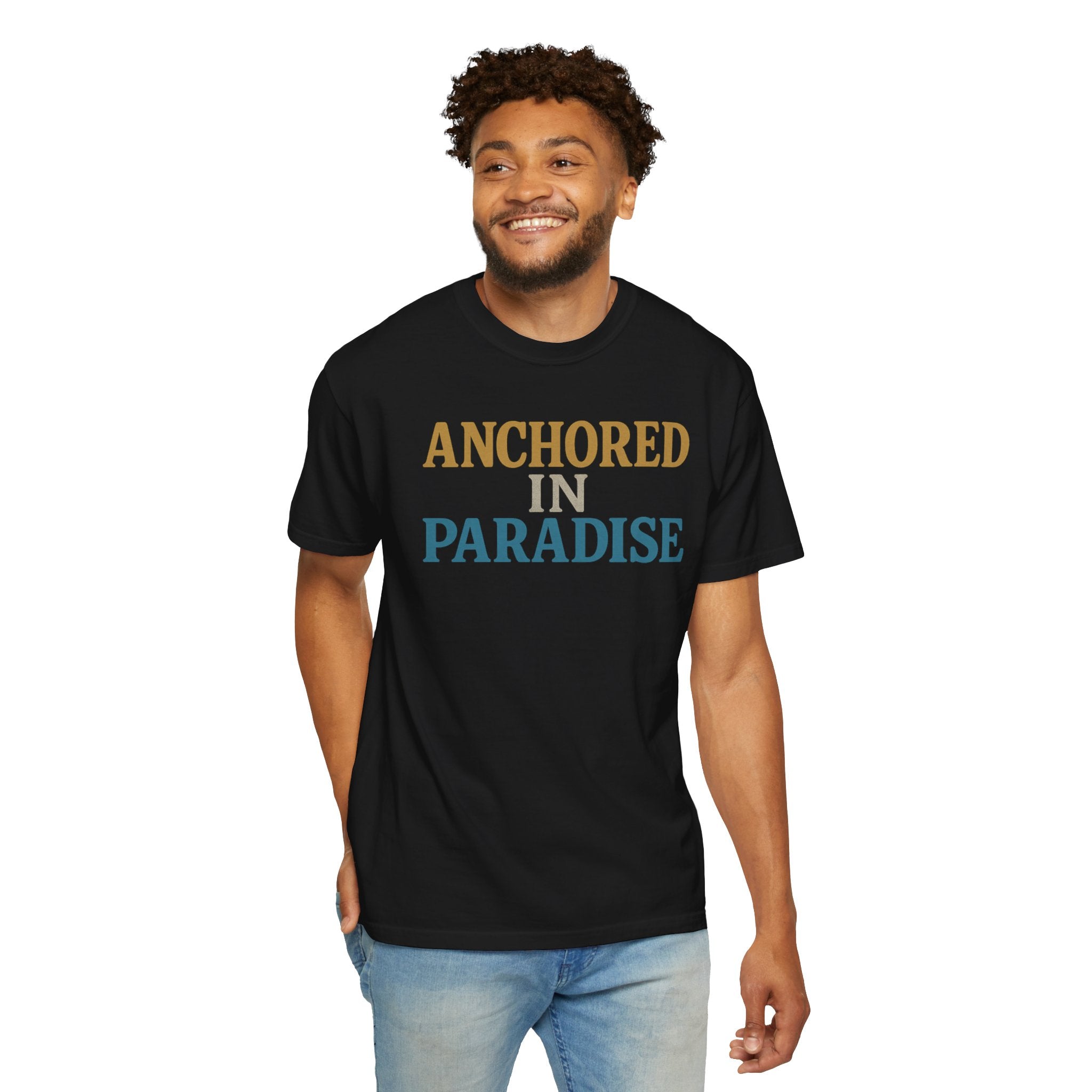 Maison Nautique "Anchored in Paradise" Vintage Unisex Tee - Maison Nautique 