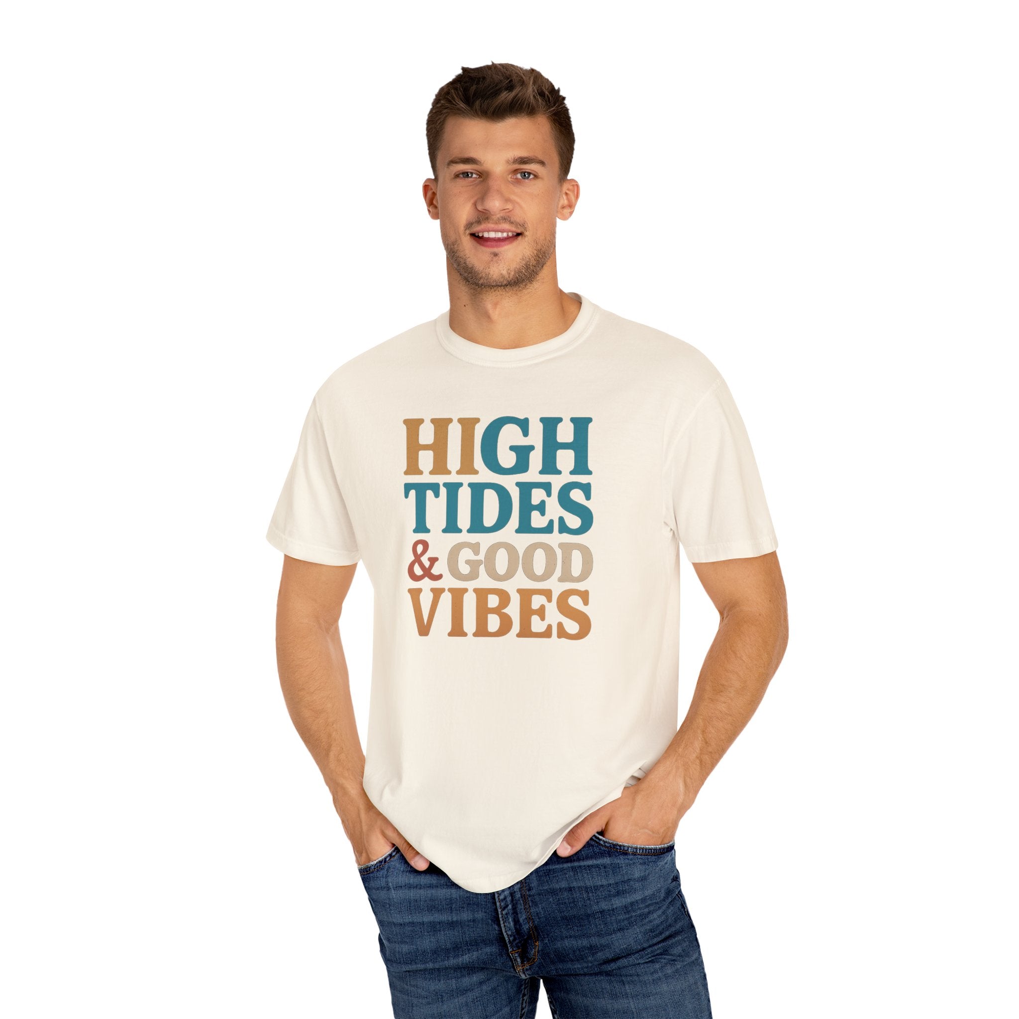 Maison Nautique "High Tides & Good Vibes" Vintage Unisex Tee - Maison Nautique 