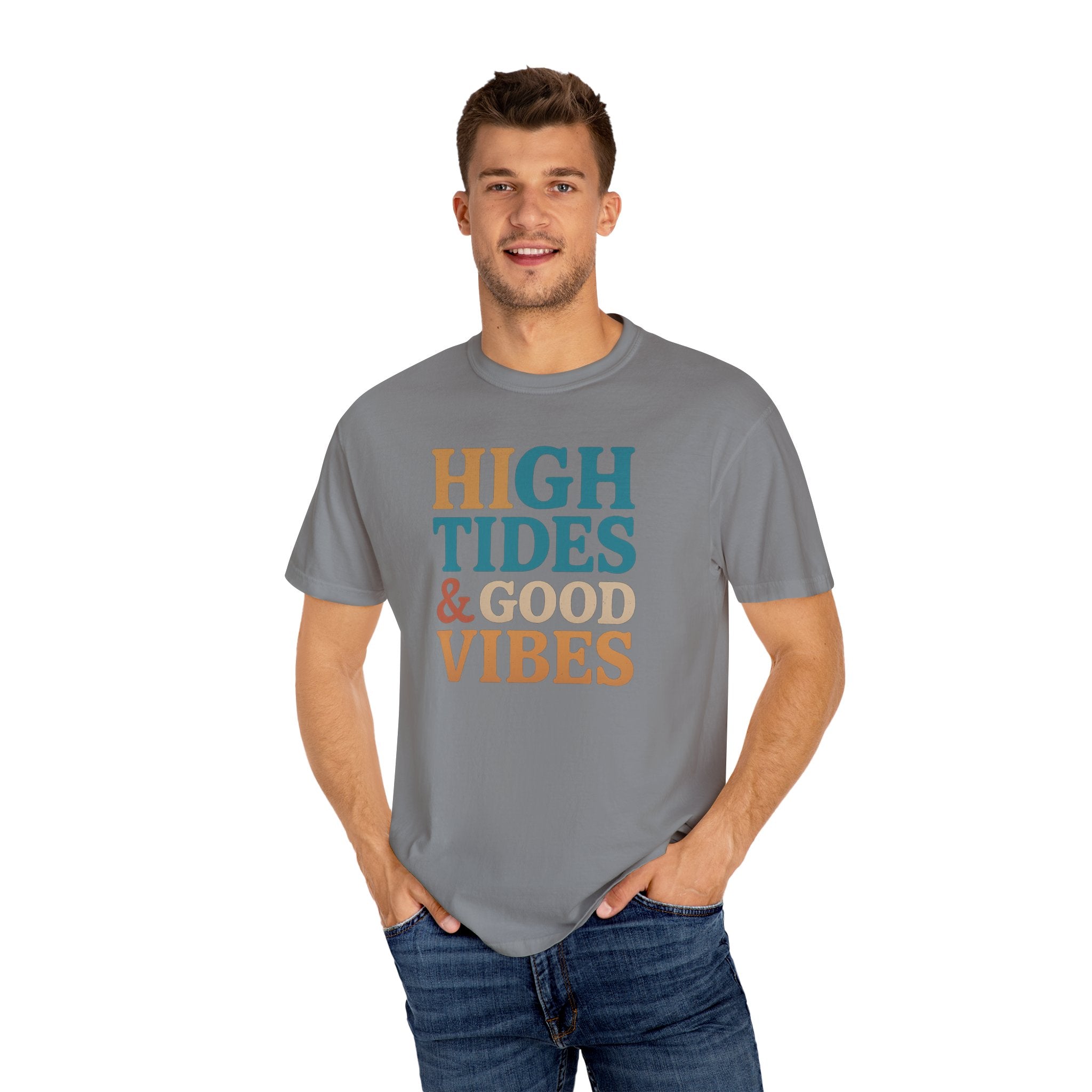 Maison Nautique "High Tides & Good Vibes" Vintage Unisex Tee - Maison Nautique 
